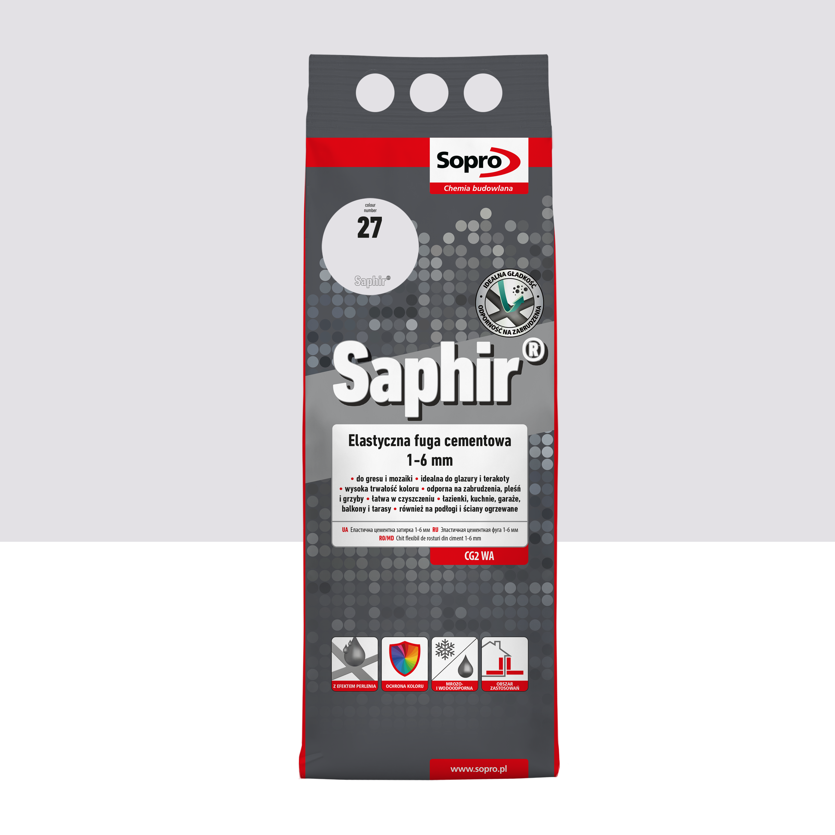 Fuga elastyczna Saphir Pergamon 2 kg kolor 27 Sopro