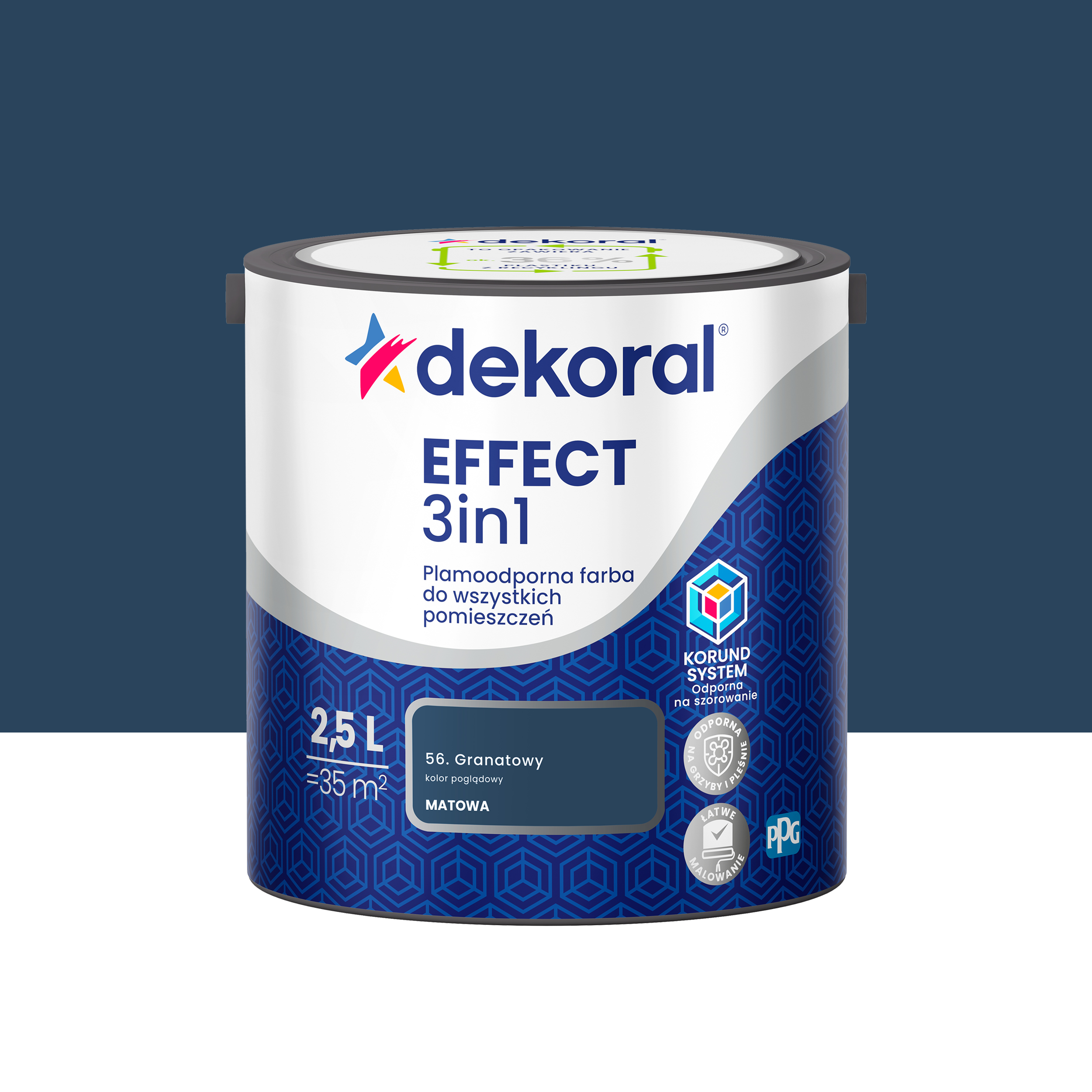 Farba Dekoral Effect 3w1 Granatowy 2.5 l