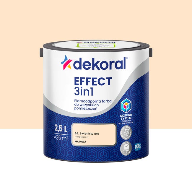 Farba Dekoral Effect 3w1 świetlisty beż 2,5l