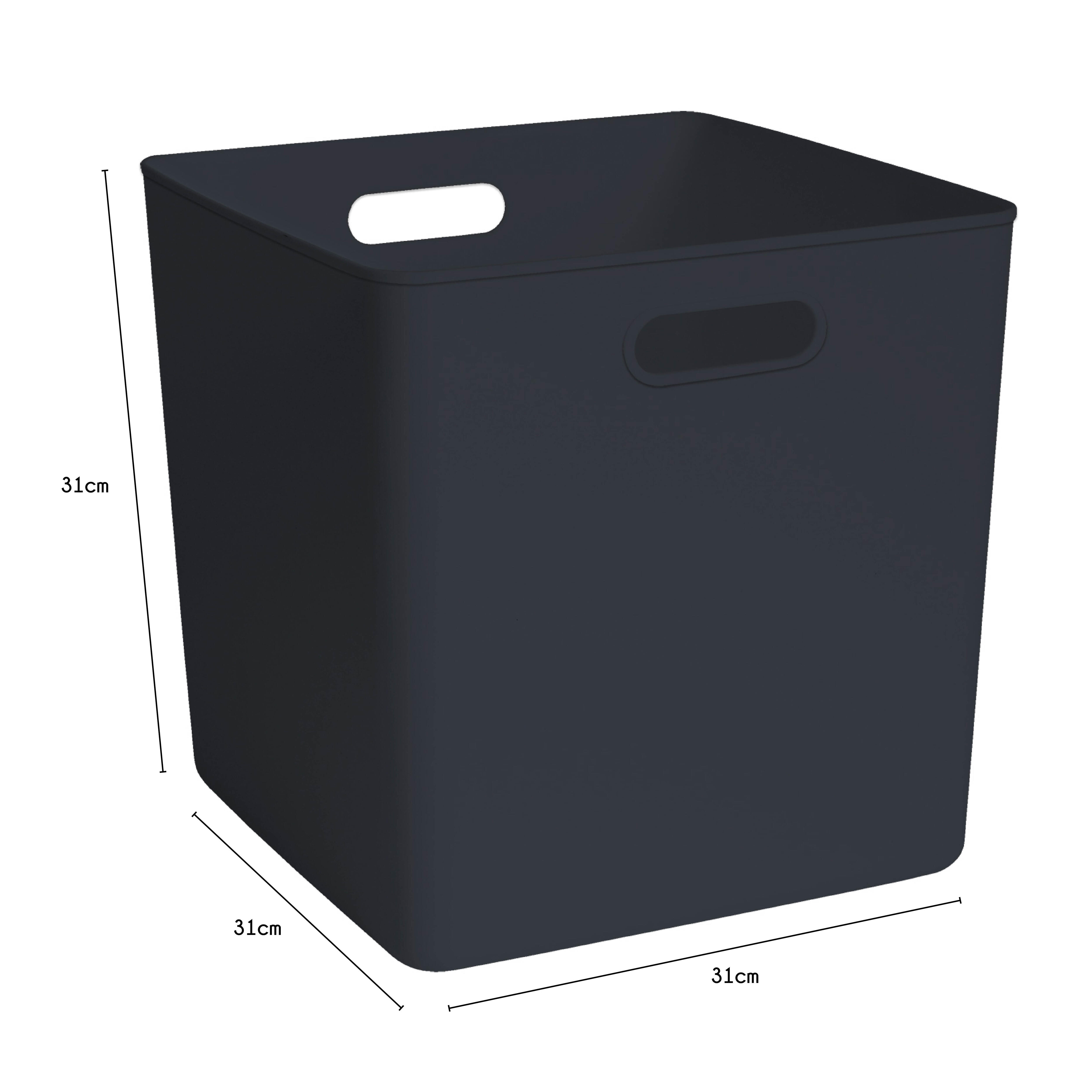 Panier gris H.31 x l.31 x P.31 cm - 4