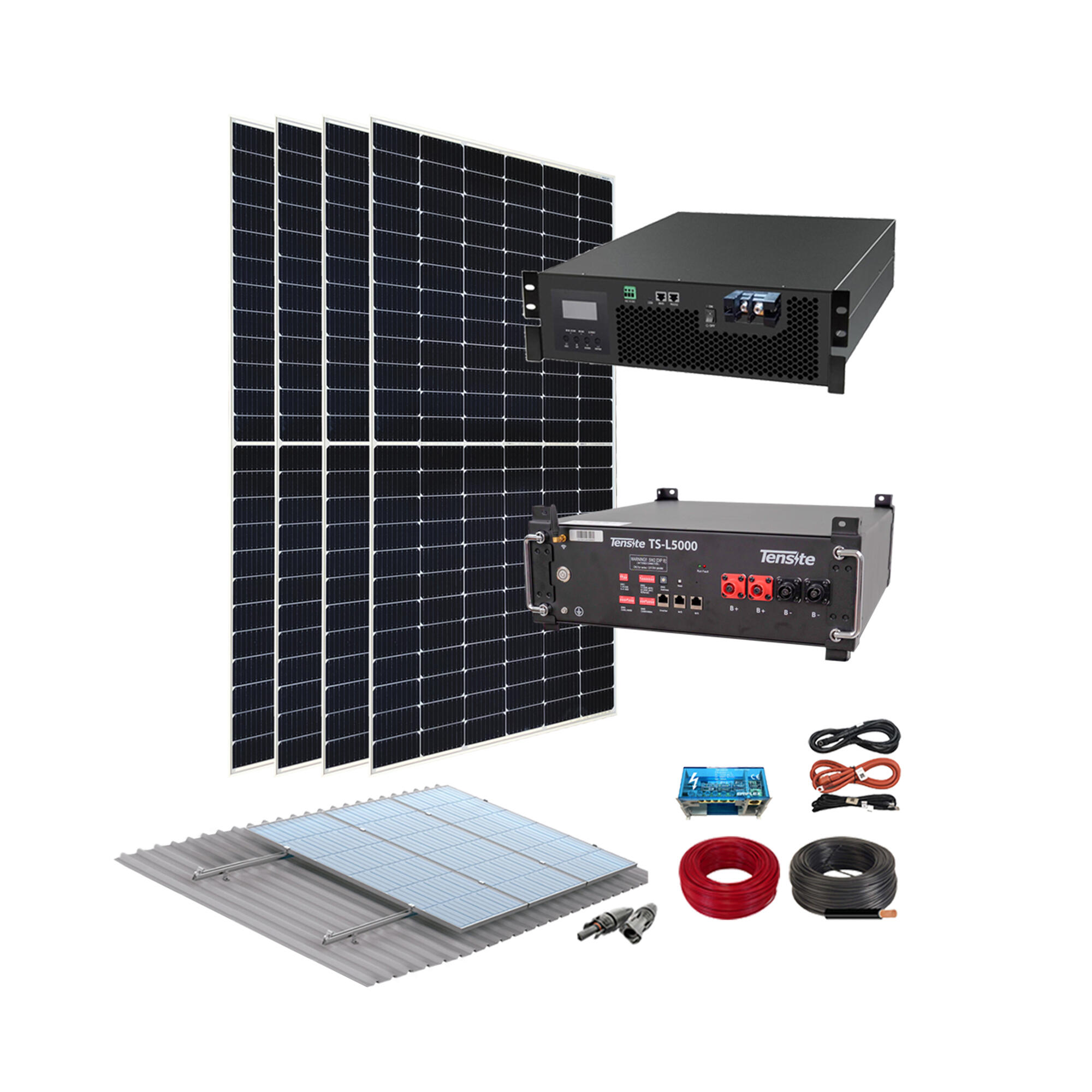 Set Solar Fotovoltaico con batería CARAVAN-XUNZEL-190W-SX120-12V con  fijaciones