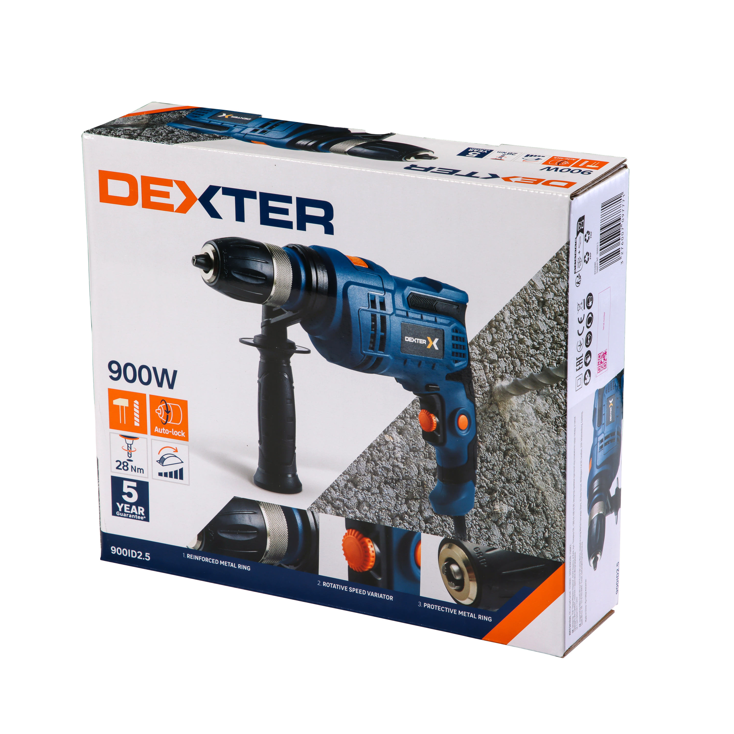 Perceuse à percussion DEXTER Dp5, 900 W - 10