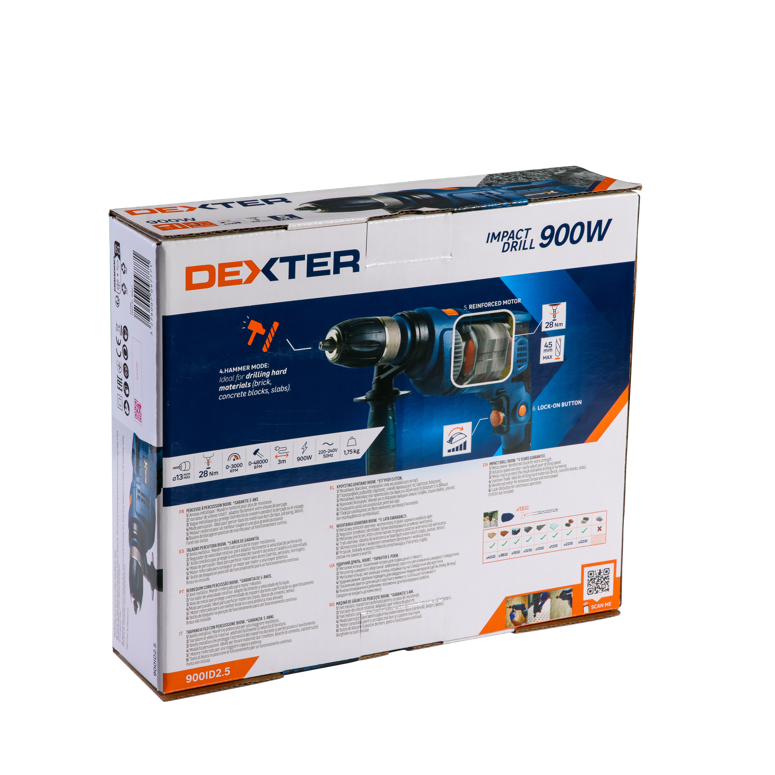 Perceuse à percussion DEXTER Dp5, 900 W - 11