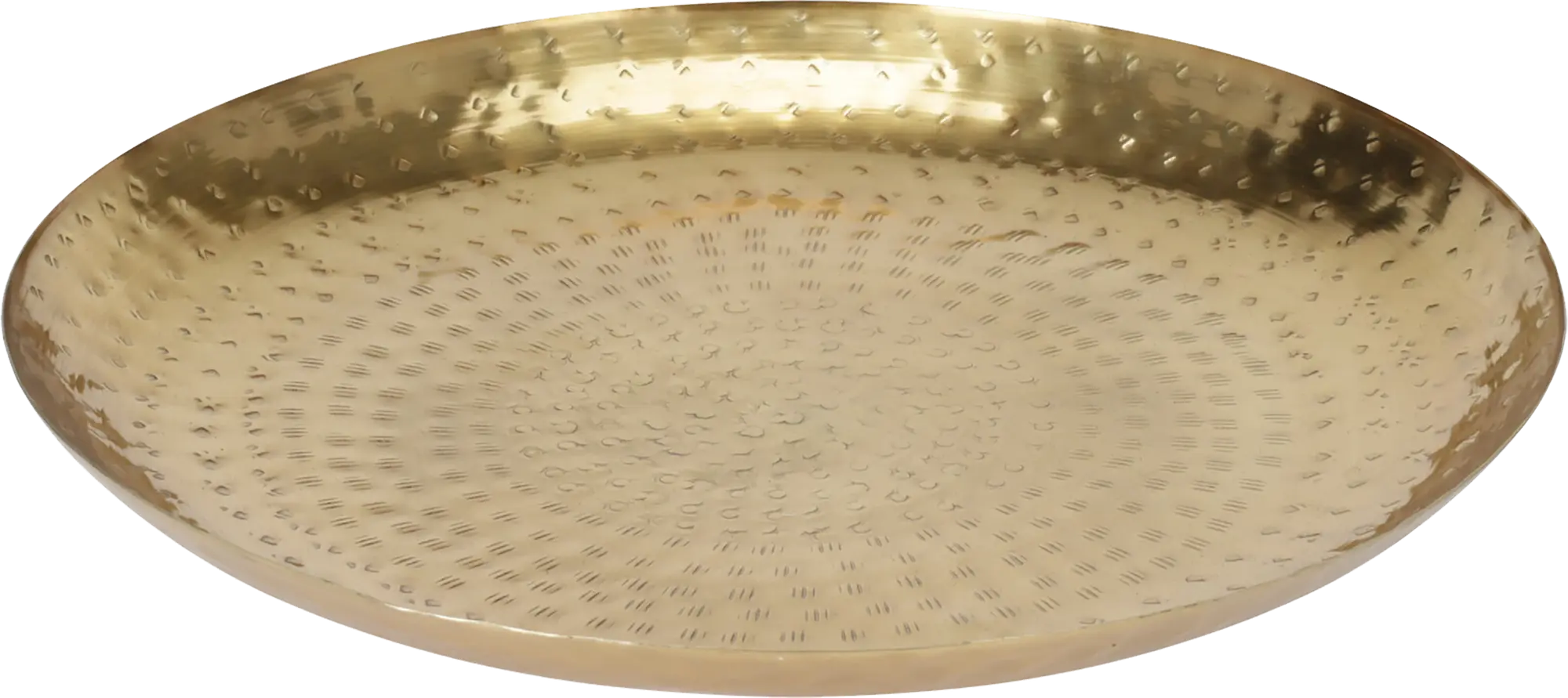 Taca dekoracyjna metalowa śr. 29 cm złota
