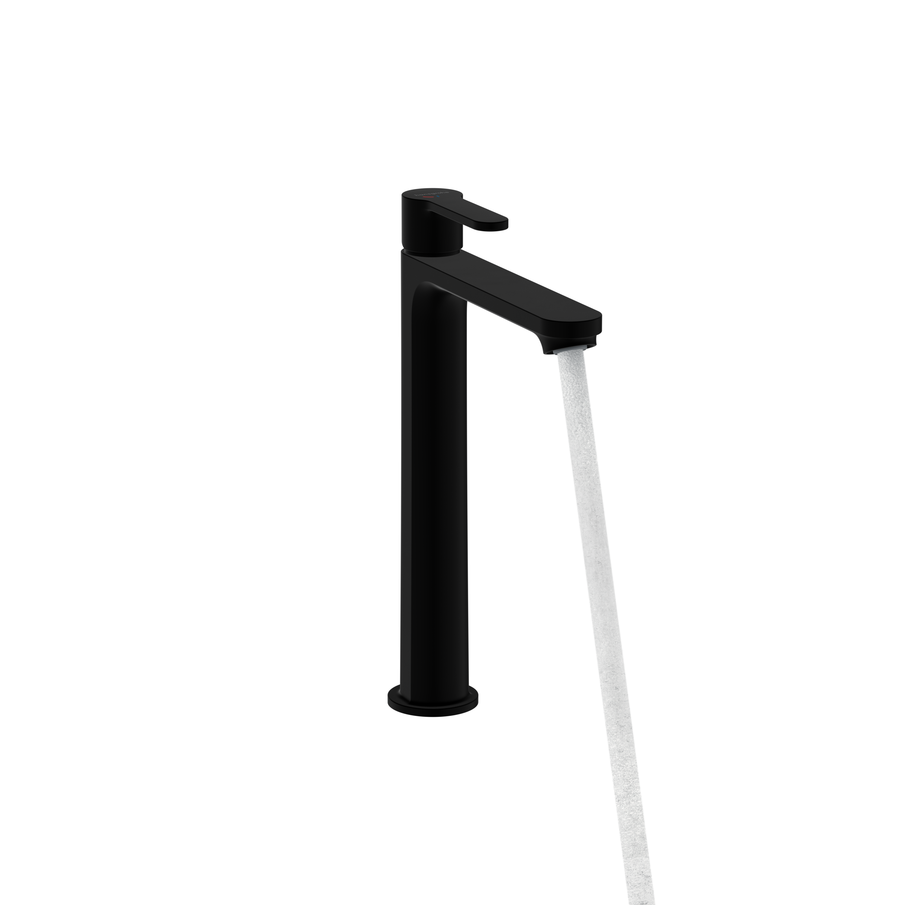 Grifo de lavabo HANSGROHE Stamis monomando caño alto negro mate. Apertura en frío. Antical. Latón.  - 12