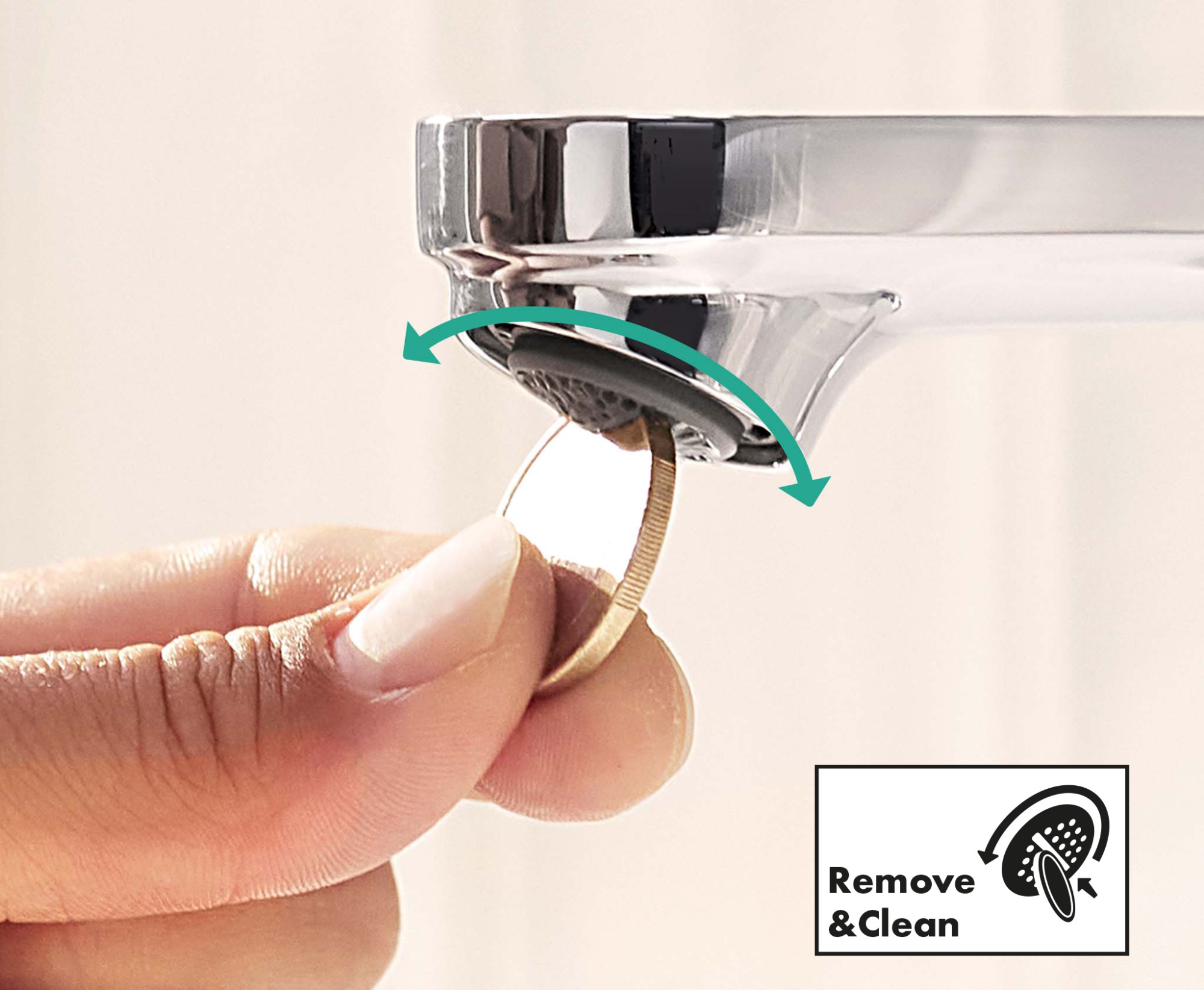 Grifo de lavabo HANSGROHE Stamis monomando caño alto negro mate. Apertura en frío. Antical. Latón.  - 7