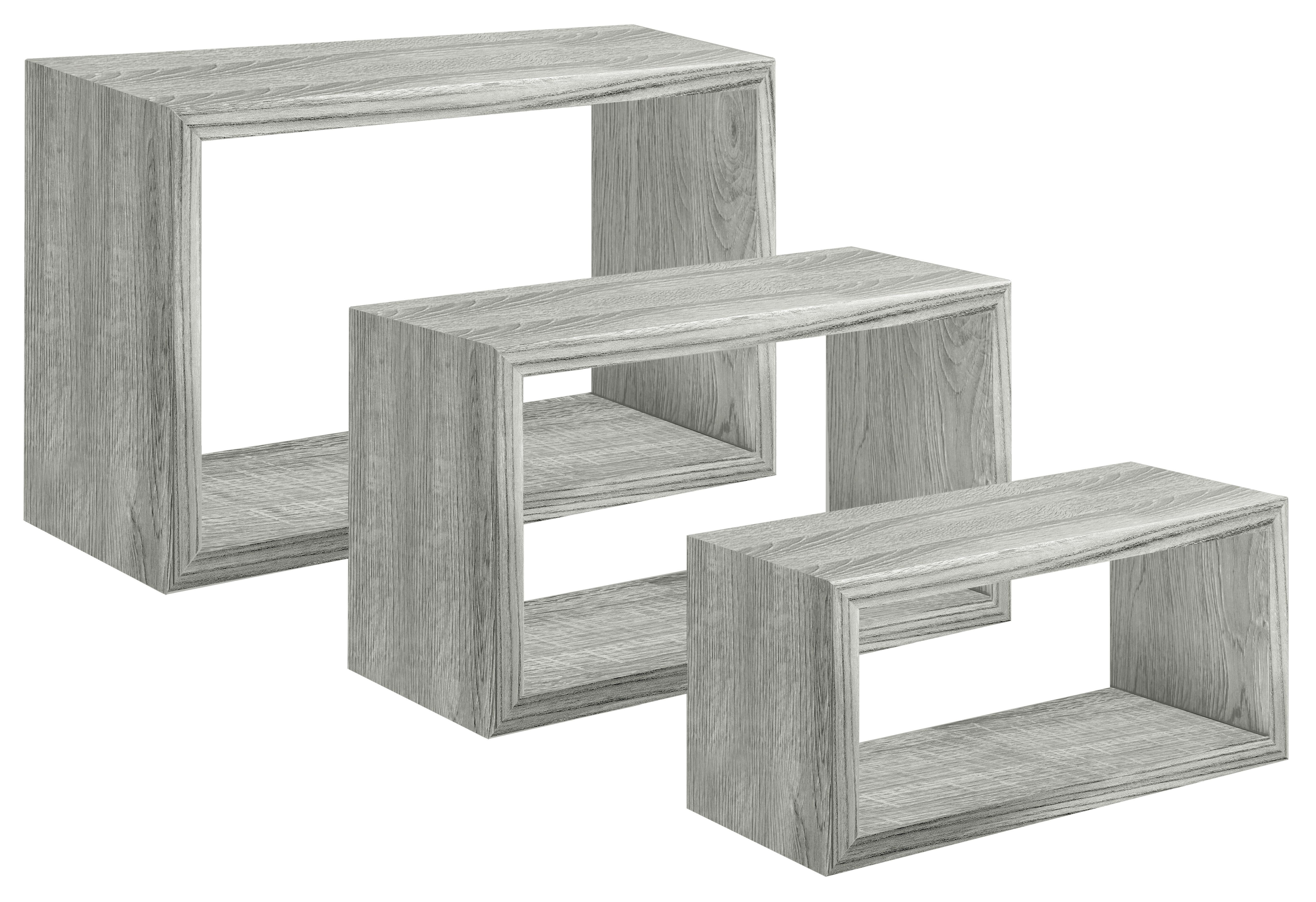 WOLTU Mensola da Muro, Set di 4, Scaffale Sospeso da Parete Libreria Piccola per Soggiorno Cameretta Porta CD DVD, Pannello MDF 70x22,9x3,8cm, Nero, RG9479sz-4