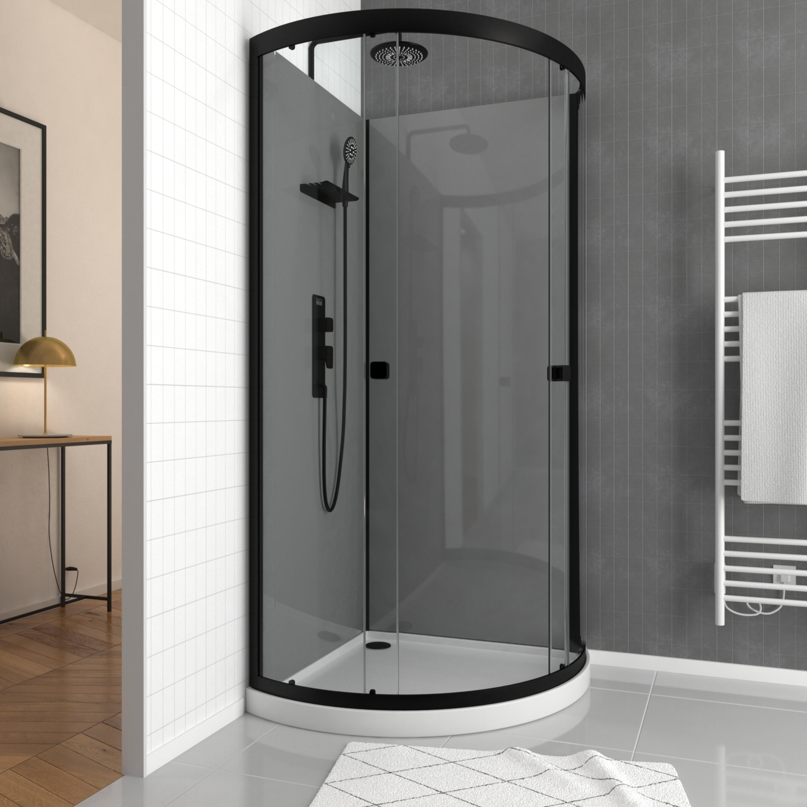 Cabina de ducha hidromasaje grey touch 90x90x209 cm