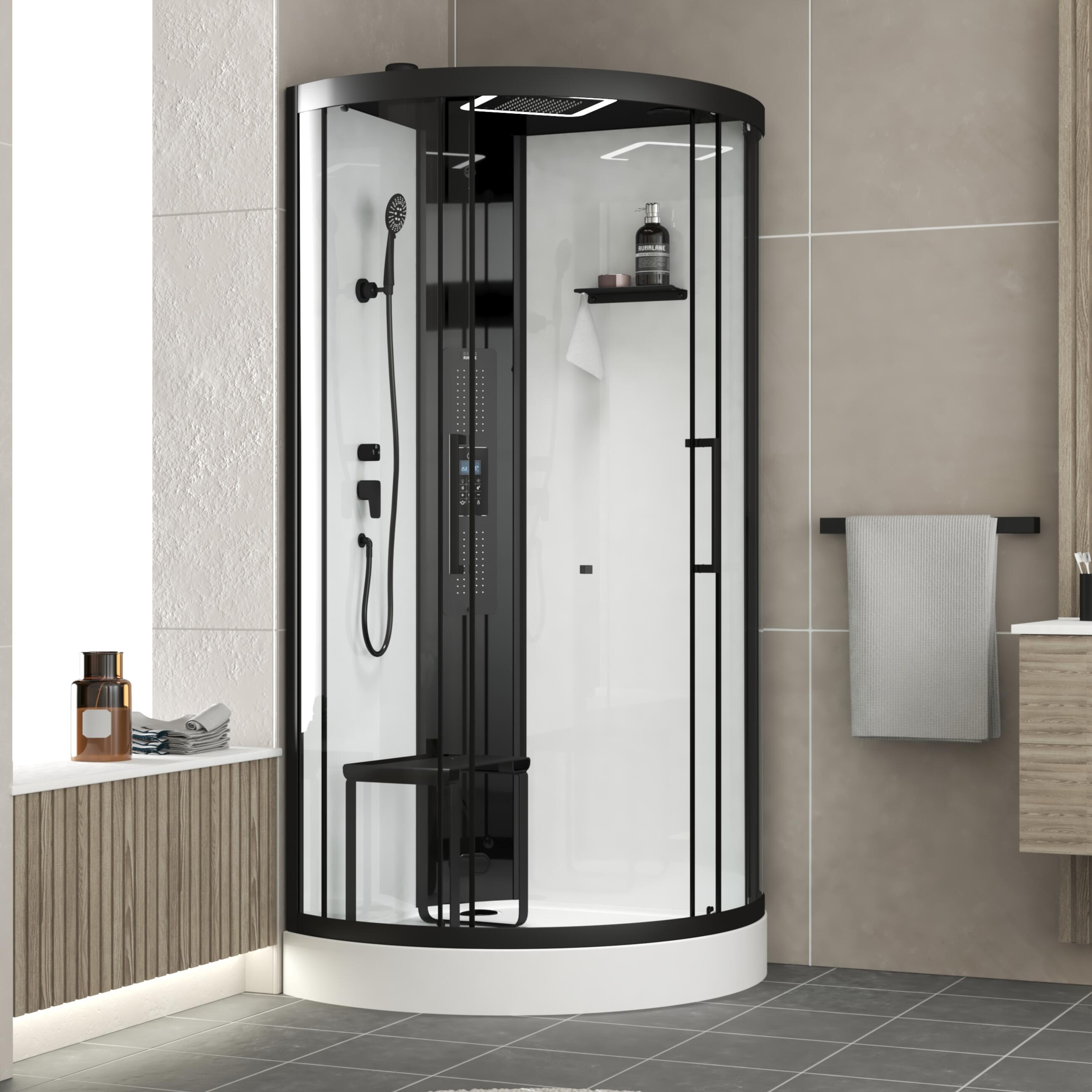 Cabina de ducha hidromasaje relax hammam 95x95x215 cm