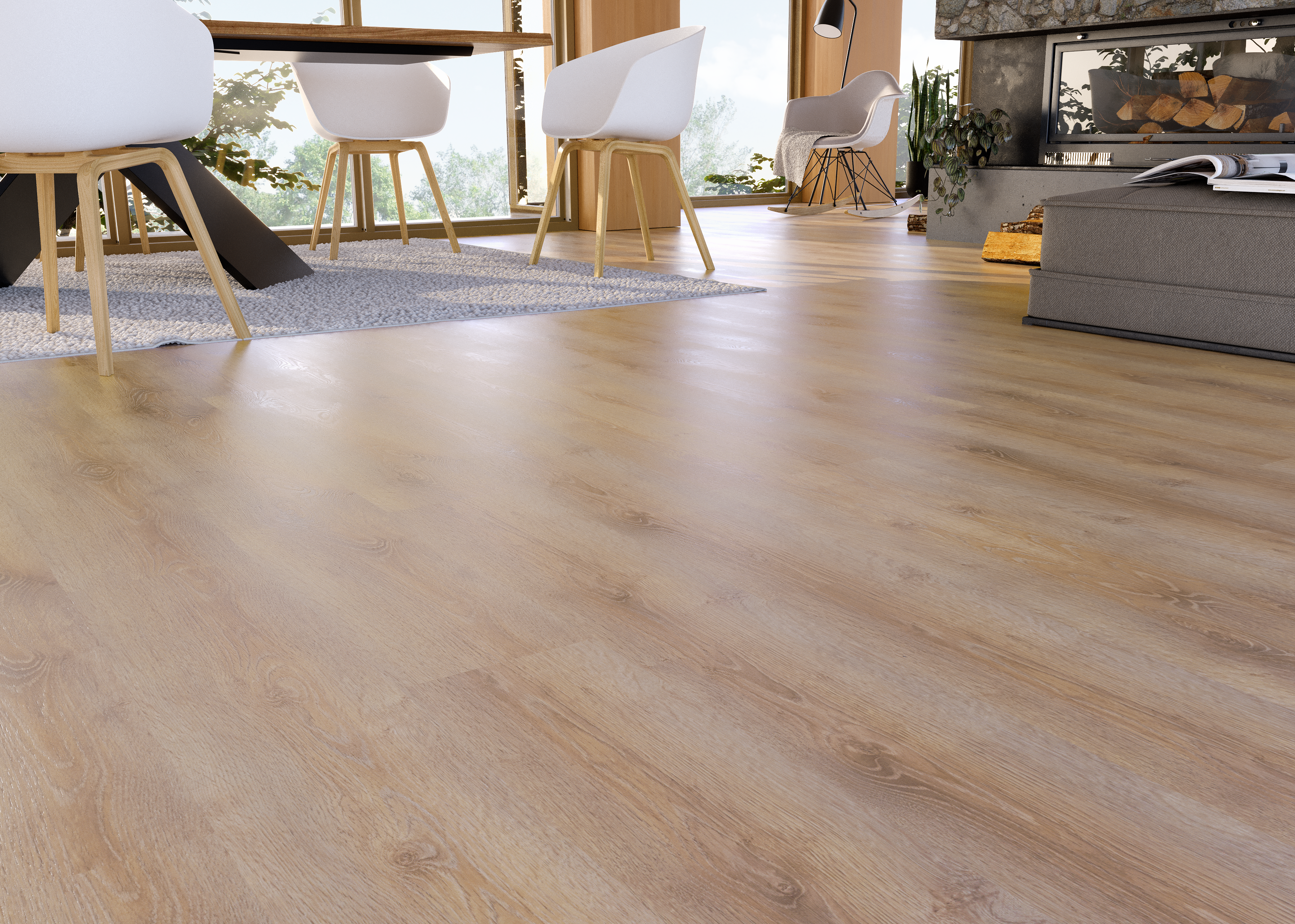 Panele podłogowe laminowane AC4 8 mm Kronospan Dąb Harris - 2