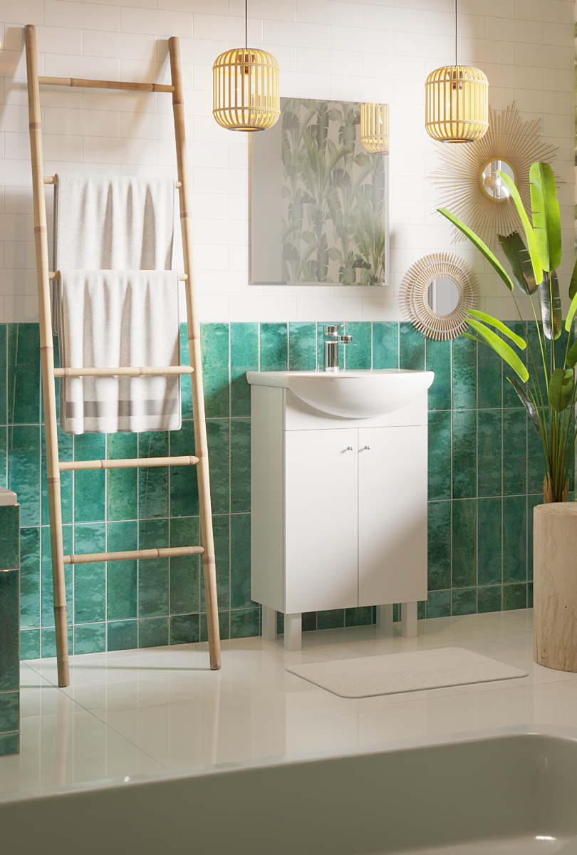 Lustro łazienkowe bez oświetlenia PROSTOKĄTNE 60 x 50 cm DUBIEL VITRUM - 2