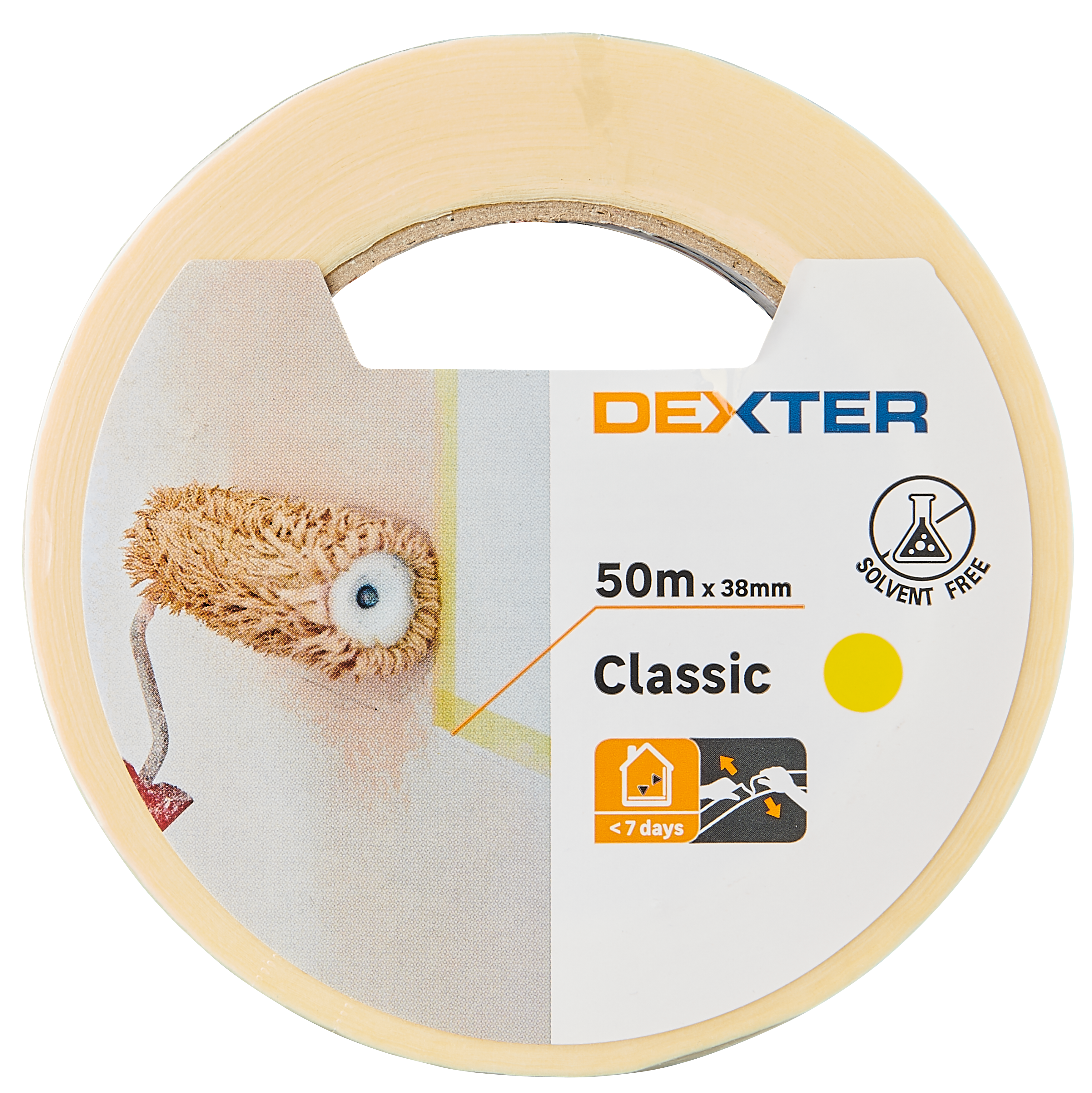 Nastro per mascheratura DEXTER 50 m x 38 mm superfici lisce - 2