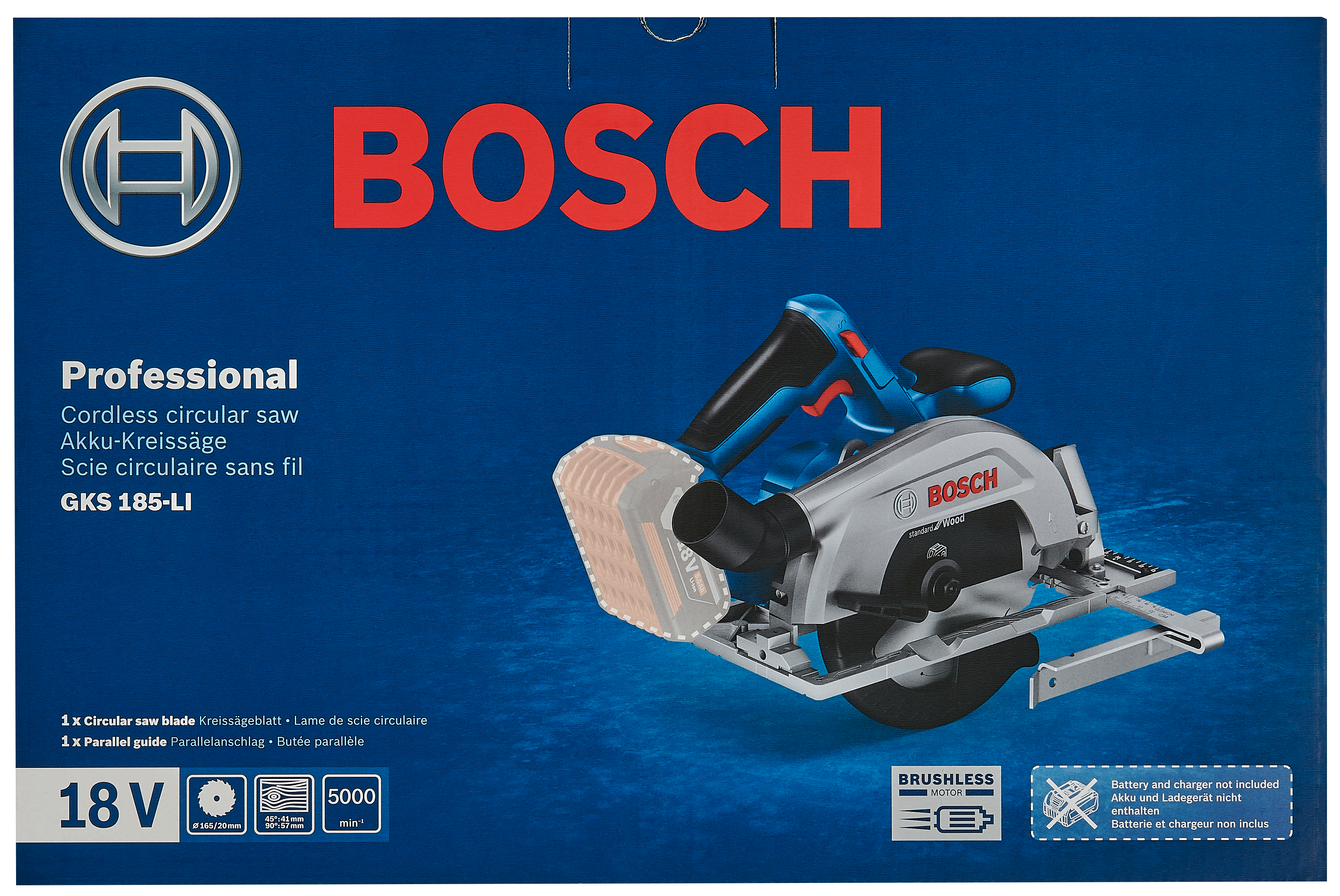 Bezprzewodowa piła tarczowa 18V 165 mm 0ak GKS 185-Li BOSCH PROFESSIONAL - 13
