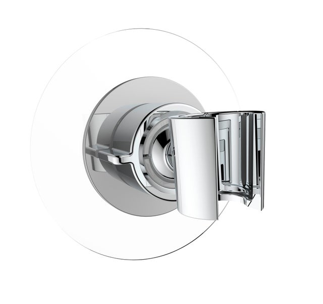 Support mural de douche chrome Liberta sans perçage 360° WENKO
