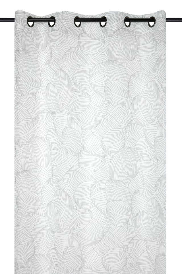 Voilage tamisant, Zira, blanc H.260 x l.140 cm