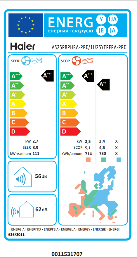 AIRE ACONDICIONADO WIFI SPLIT 2322 FRIGORIAS HAIER PERLA PREMIUM - 5
