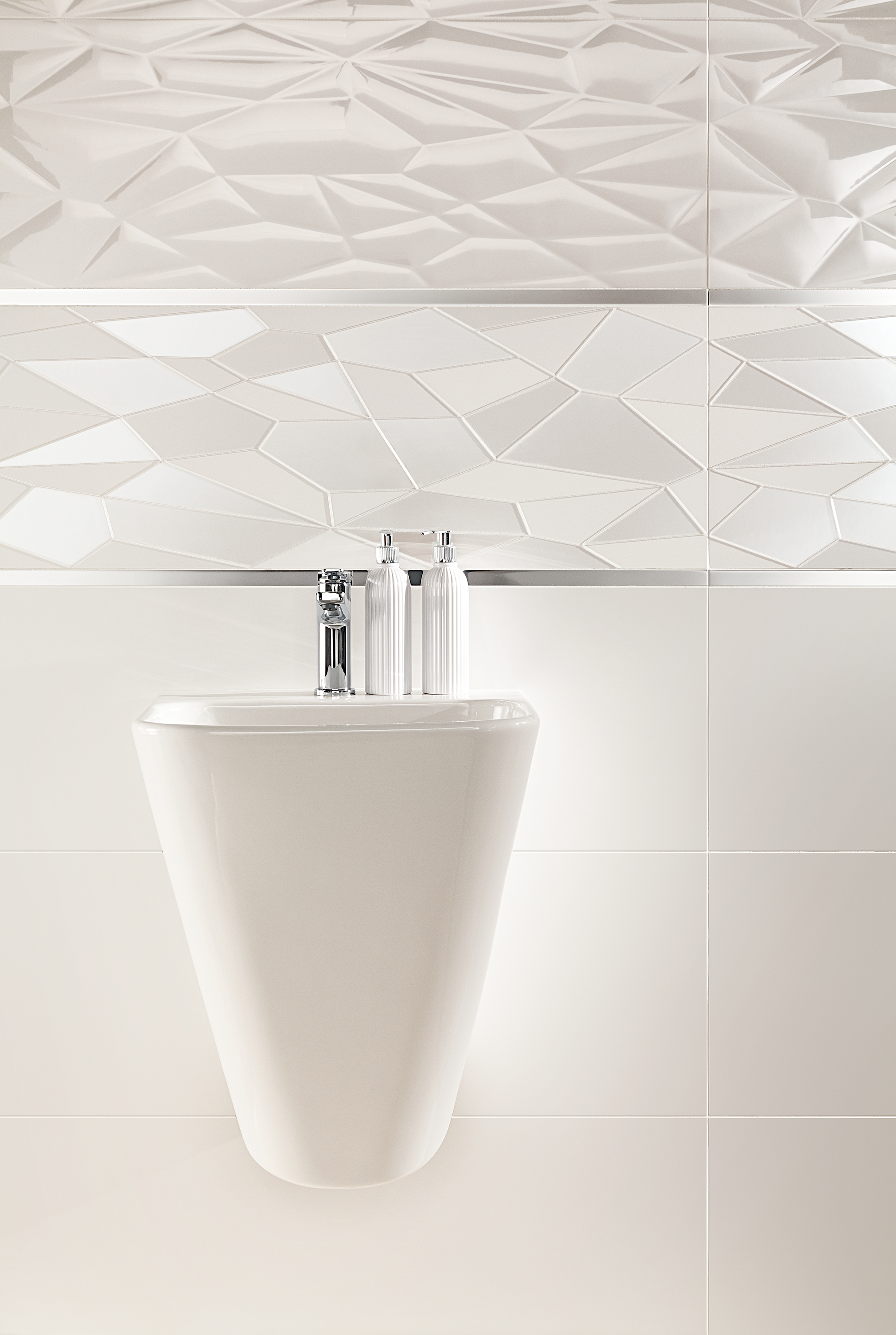 Glazura Origami White 32.8x89.8 Arte - 3