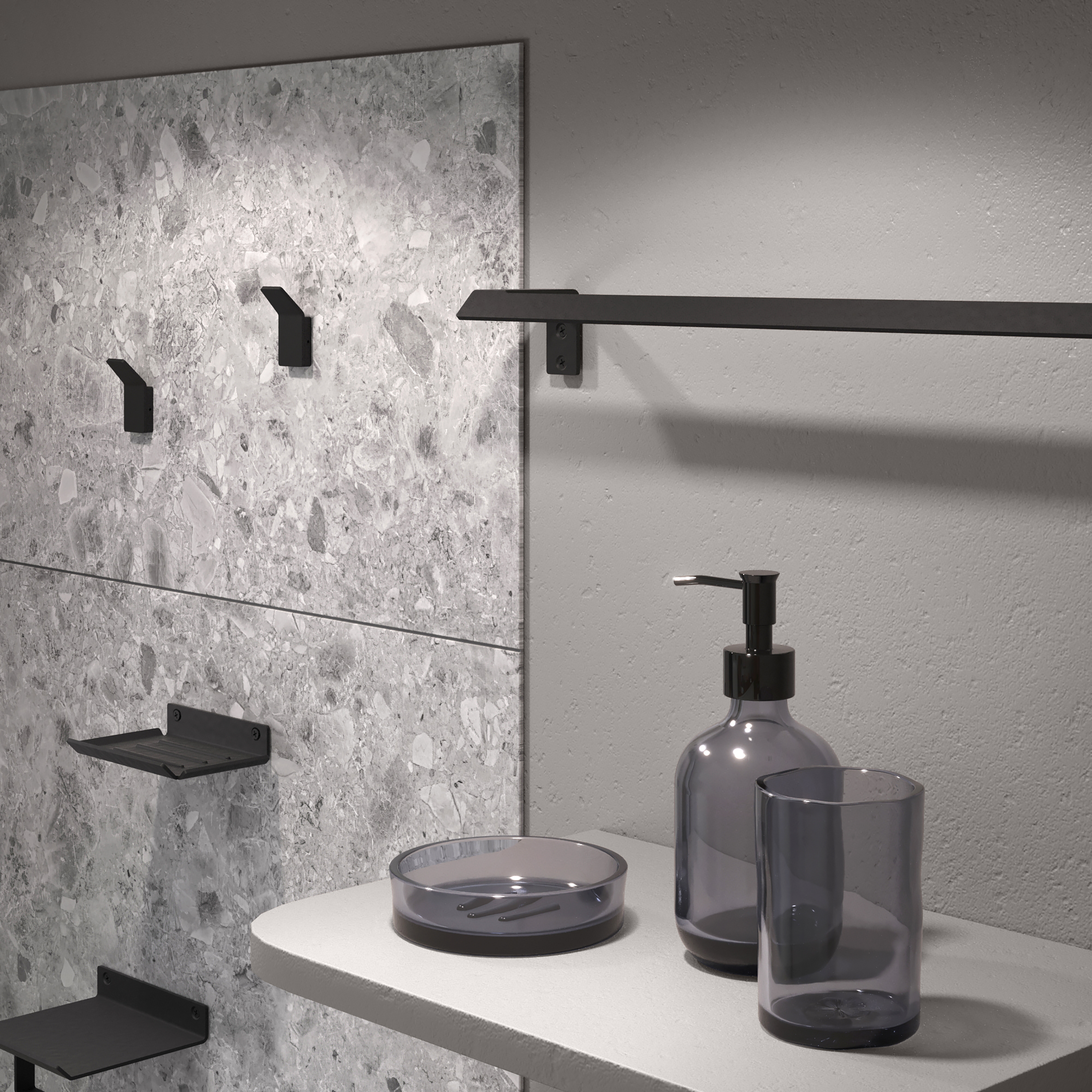 Jabonera  Sensea Studio negro mate - 12