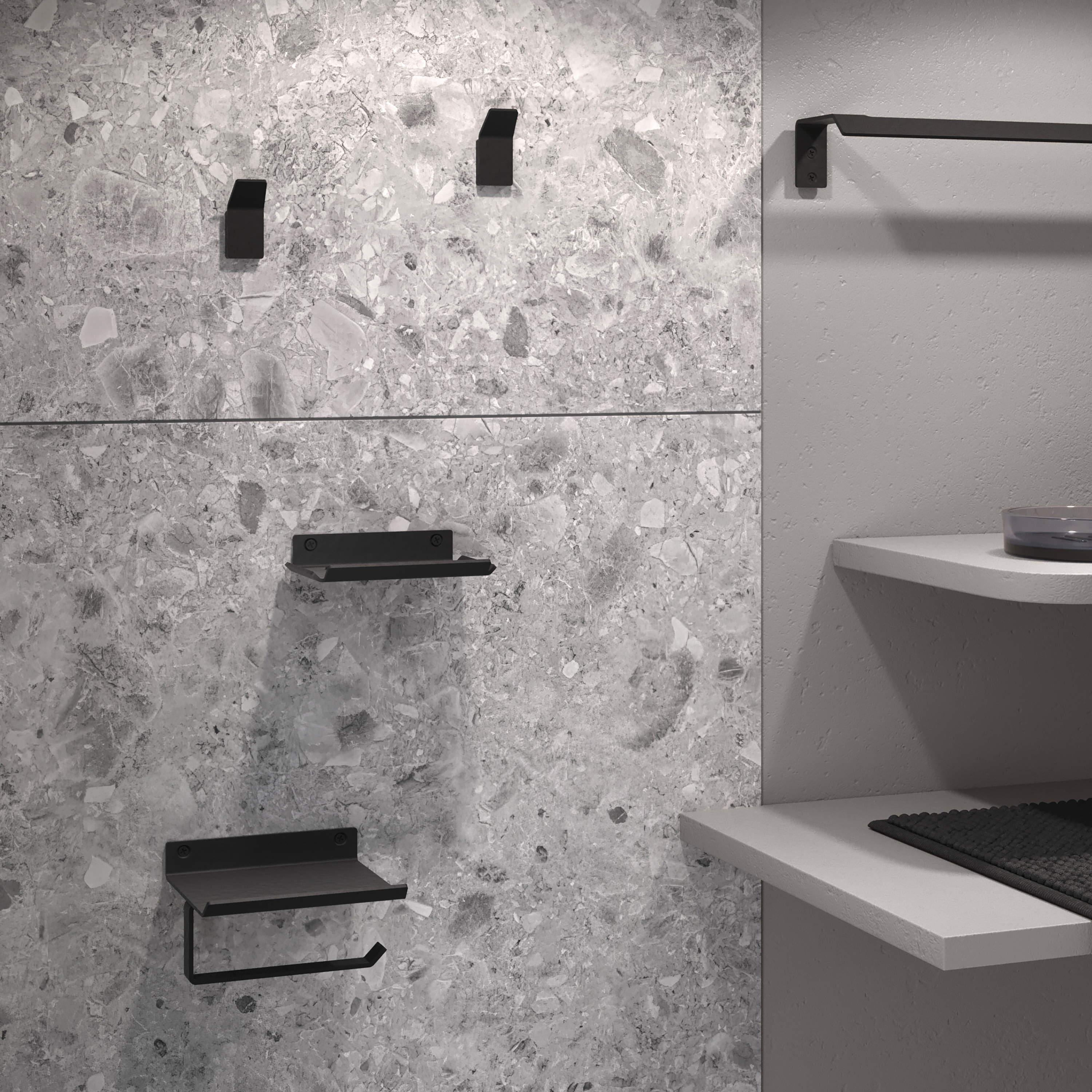 Jabonera  Sensea Studio negro mate - 11