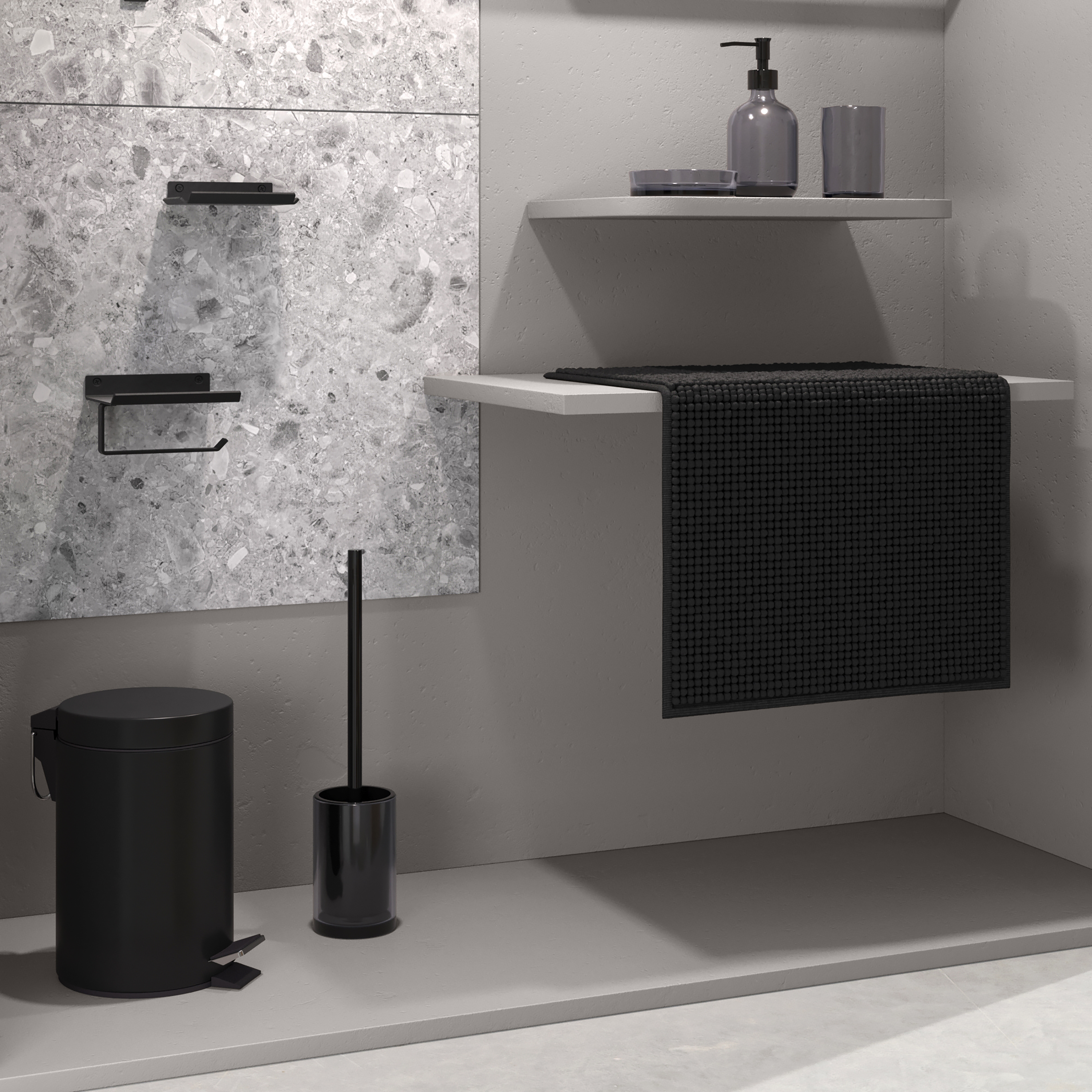 Jabonera  Sensea Studio negro mate - 9