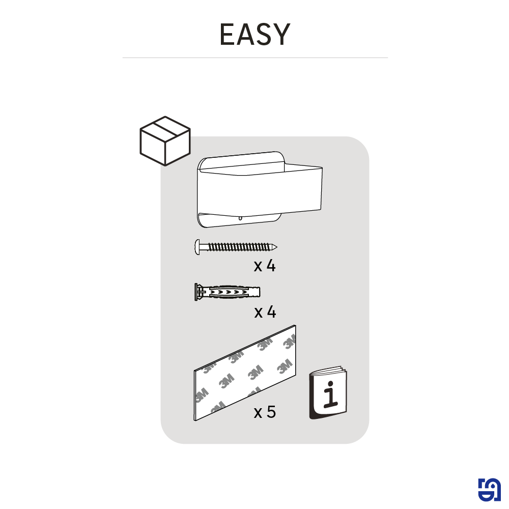 Etagère de douche blanc à coller / à visser / à monter mur easy SENSEA - 6