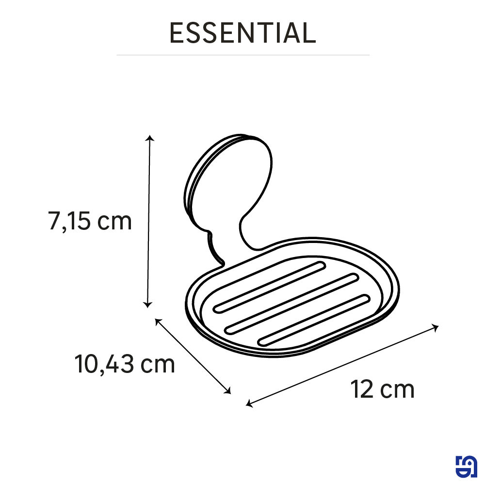 Etui à savon vis Essential chromé SENSEA - 5