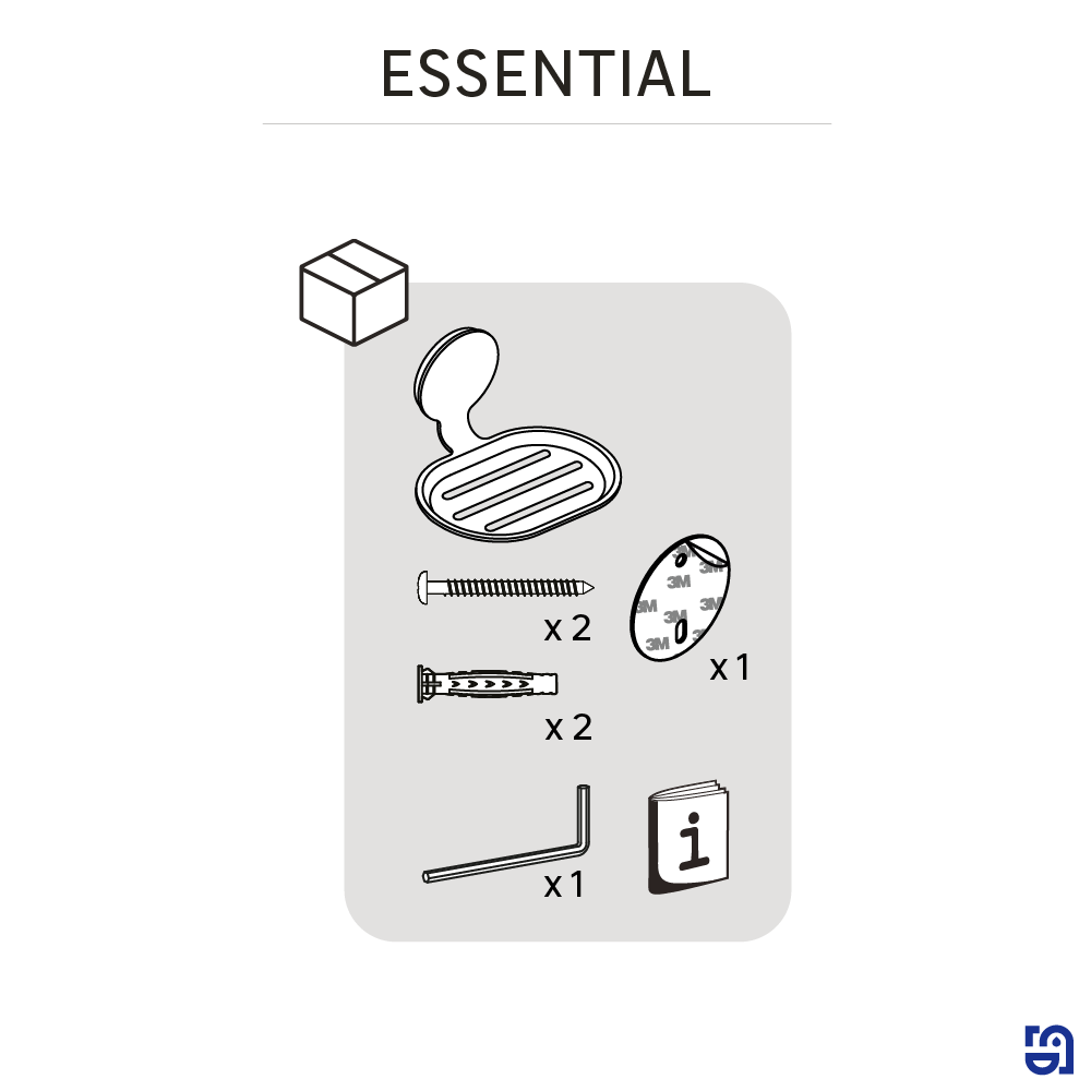 Etui à savon vis Essential chromé SENSEA - 6