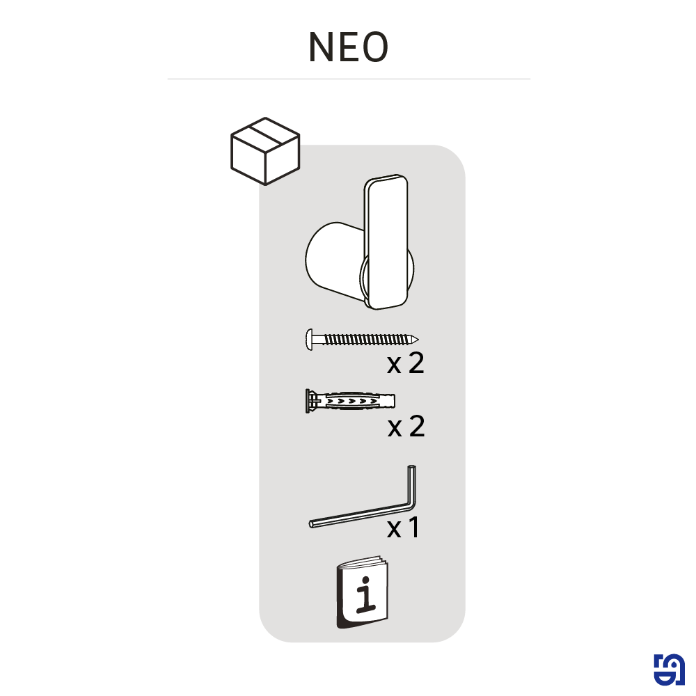 Patère à visser jaune / doré Neo SENSEA - 7