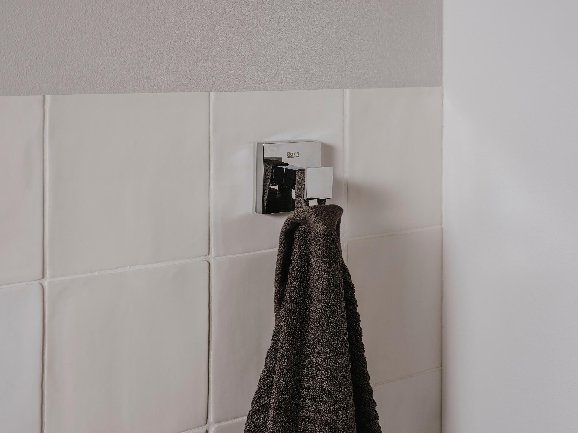 Percha/perchero Alpine latón negro  con 1 gancho - 3