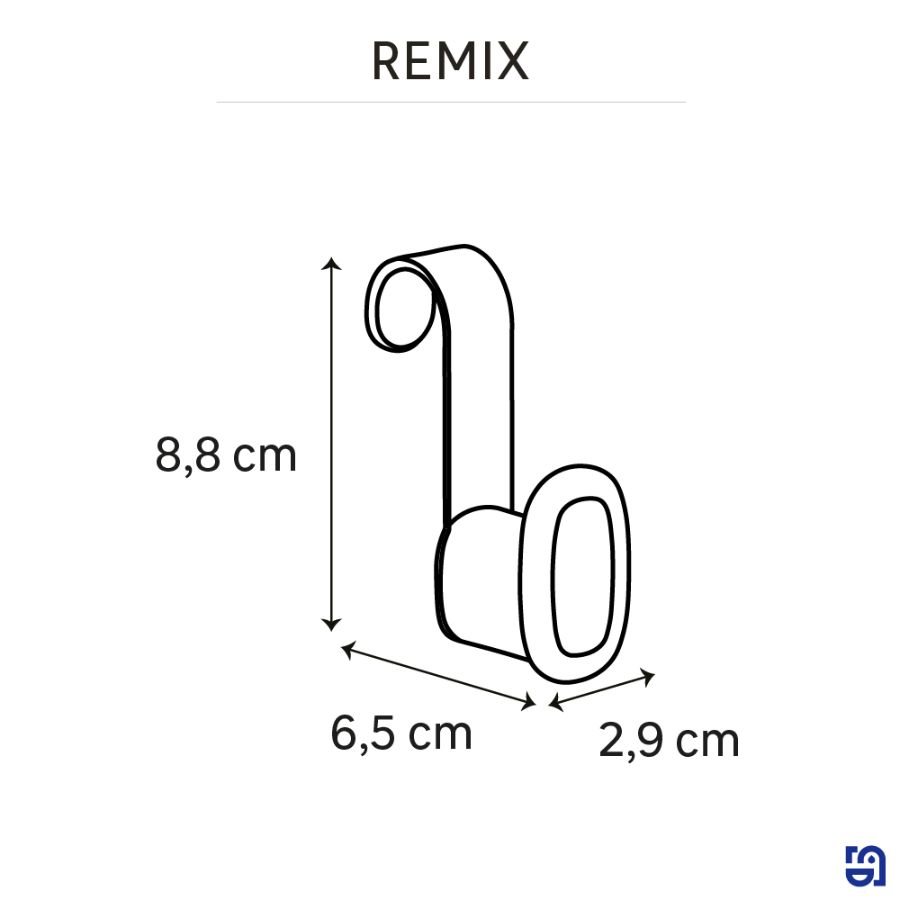 Crochet pour radiateur sèche-serviettes, gris / argent chromé SENSEA - 4