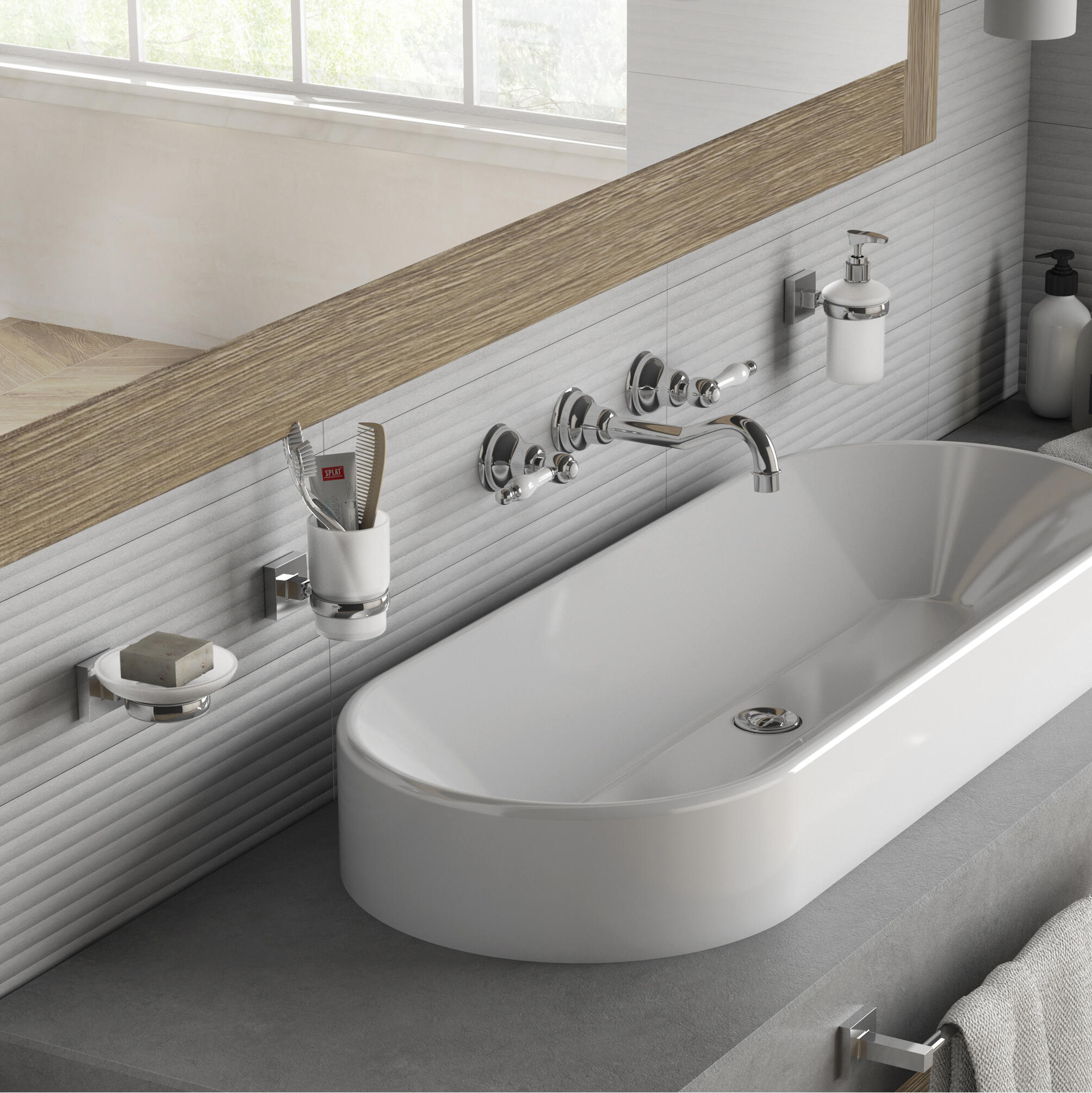 Copo para fixar Vivienne Gedy cromado - 3