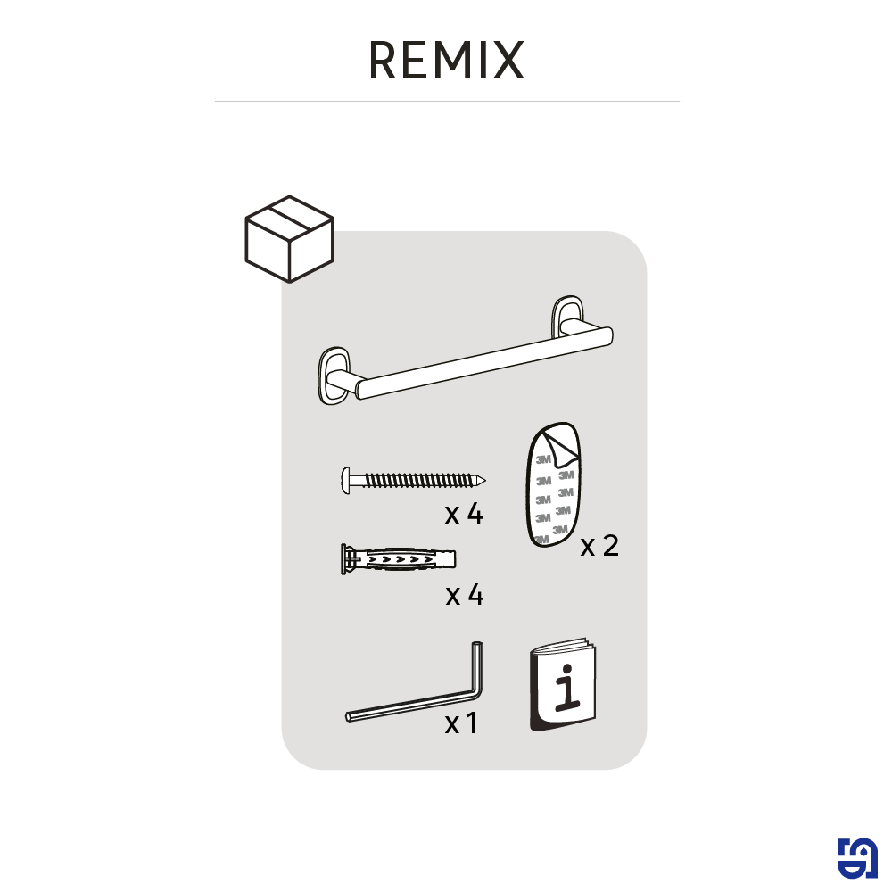 Toallero  Remix  57.2x7.7 cm - 9