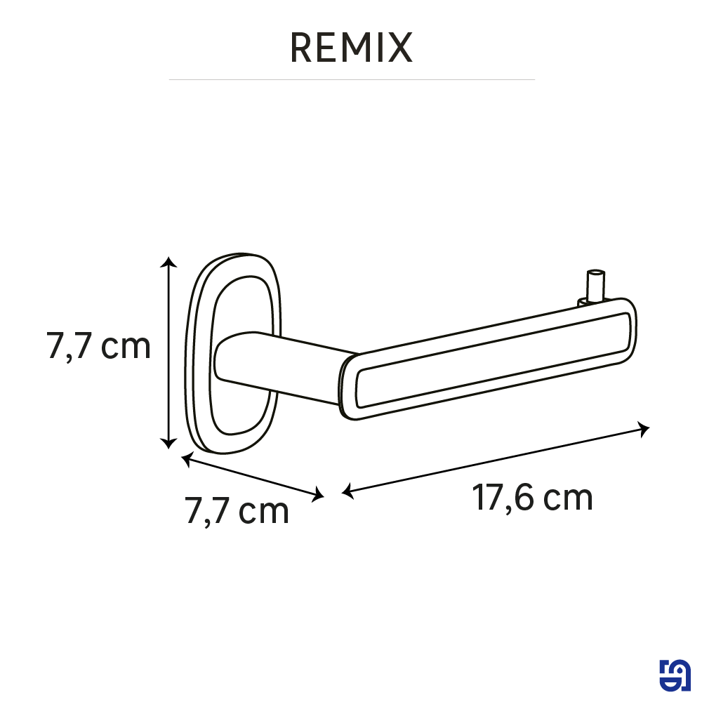Porta-rolo de fixar preto Remix Dual - 5