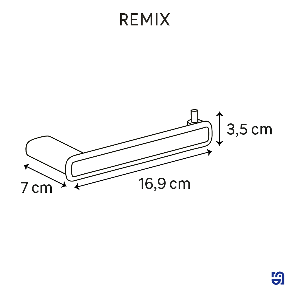 Dérouleur papier WC Remix à visser noir - 5