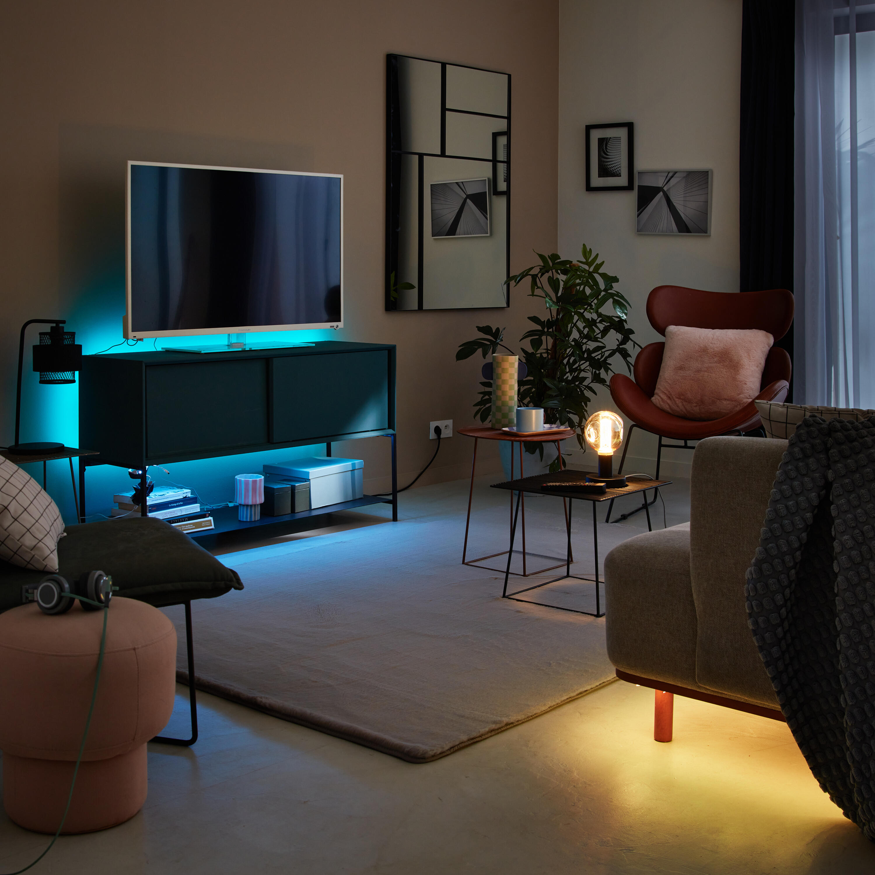 Espelho com moldura DRIAN preto 115X85 cm Inspire - 19