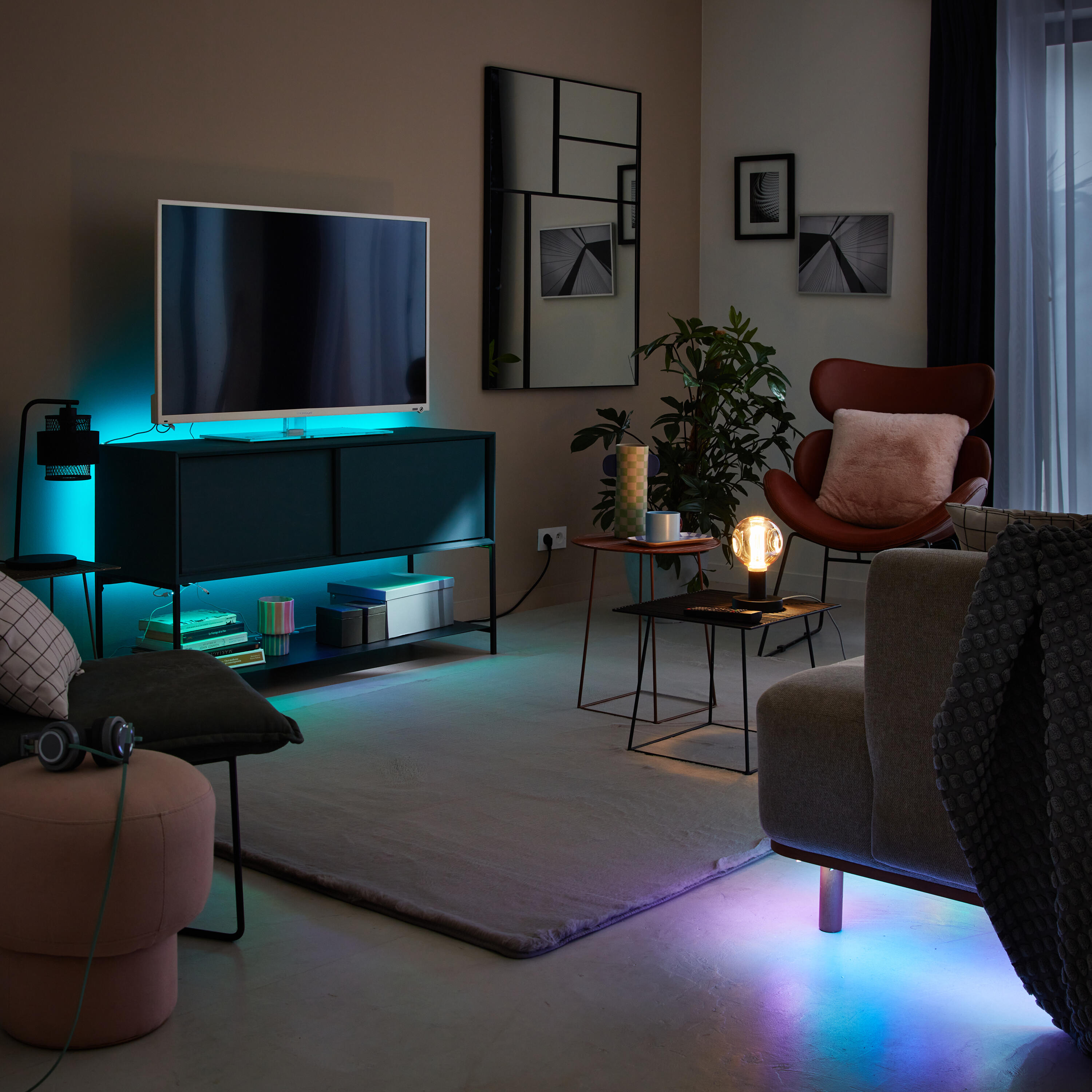 Espelho com moldura DRIAN preto 115X85 cm Inspire - 18