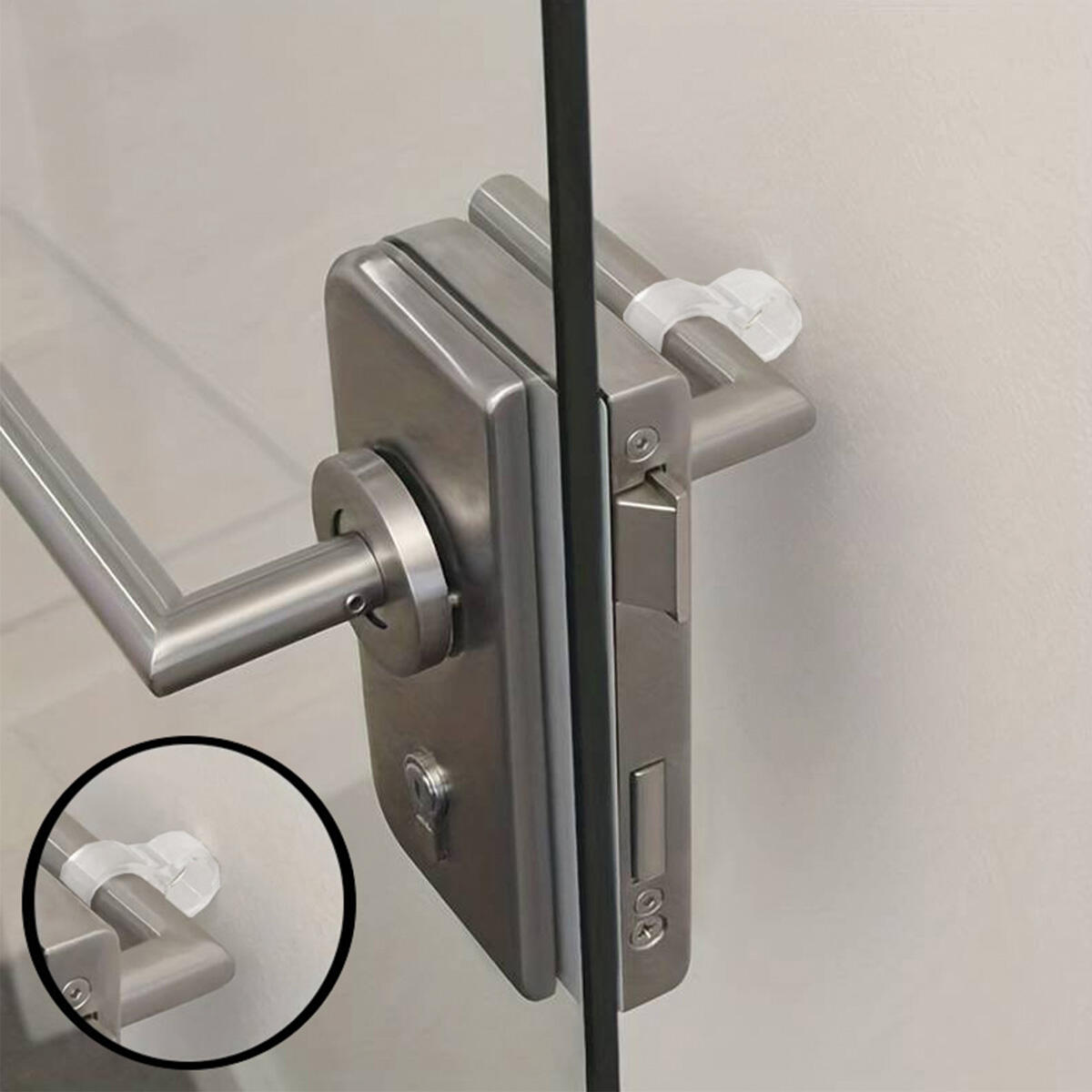 Fermaporta UT 29/4 in silicone trasparente opaco L 4.6 x H 2.1 cm, 4 pezzi - 2