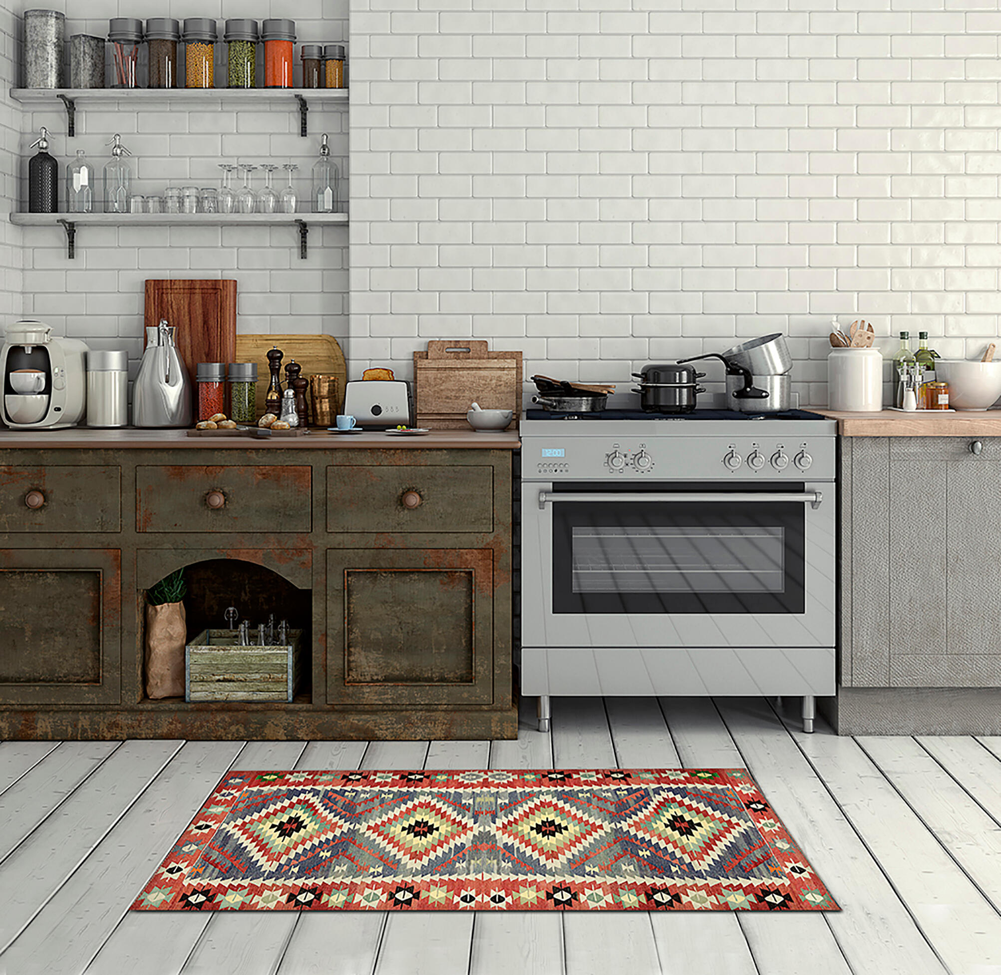 Alfombra vinilo kilim 52x140 cm