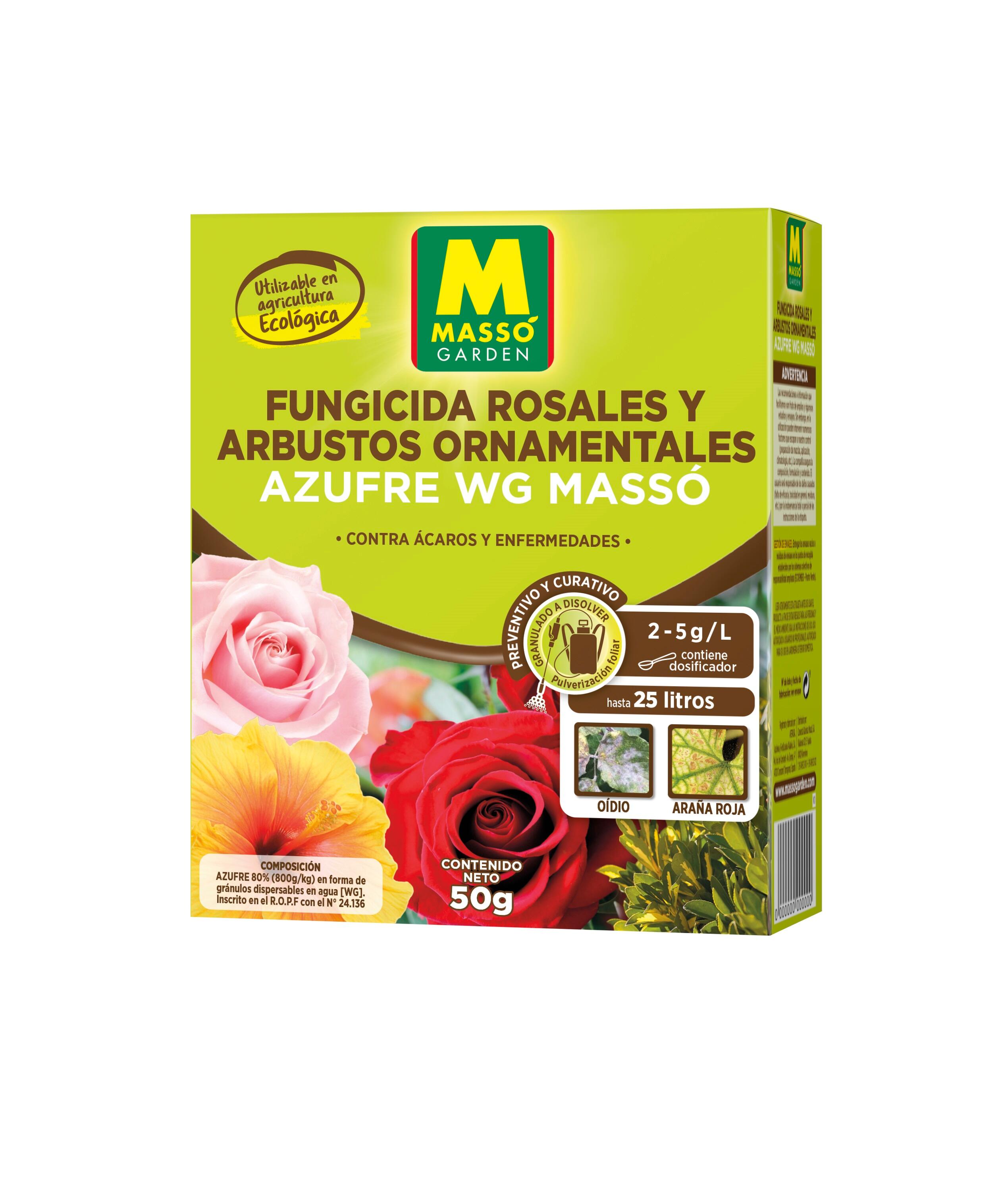 Fungicida para rosales y plantas ornamentales masso eco 50g