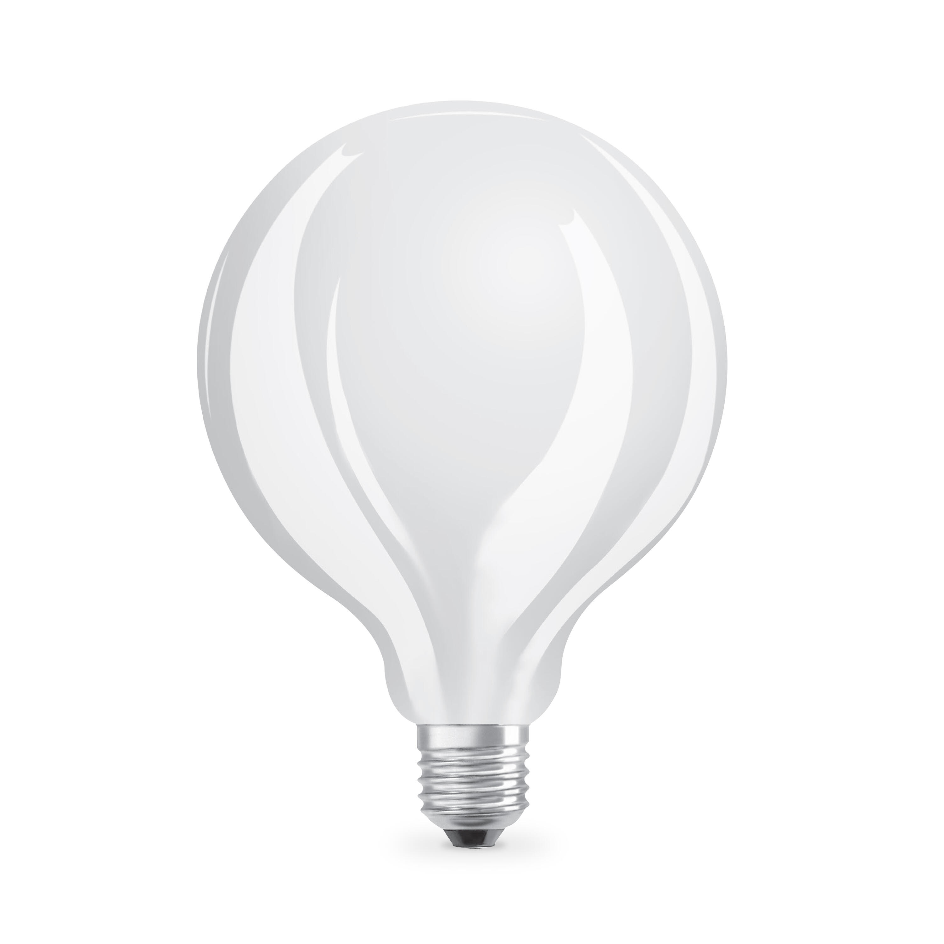 Lampadina LED filamento, E27 globo, opaco, luce naturale, 8W = 1521 LM (equiv 100 W) classe energetica A, LEXMAN - 2
