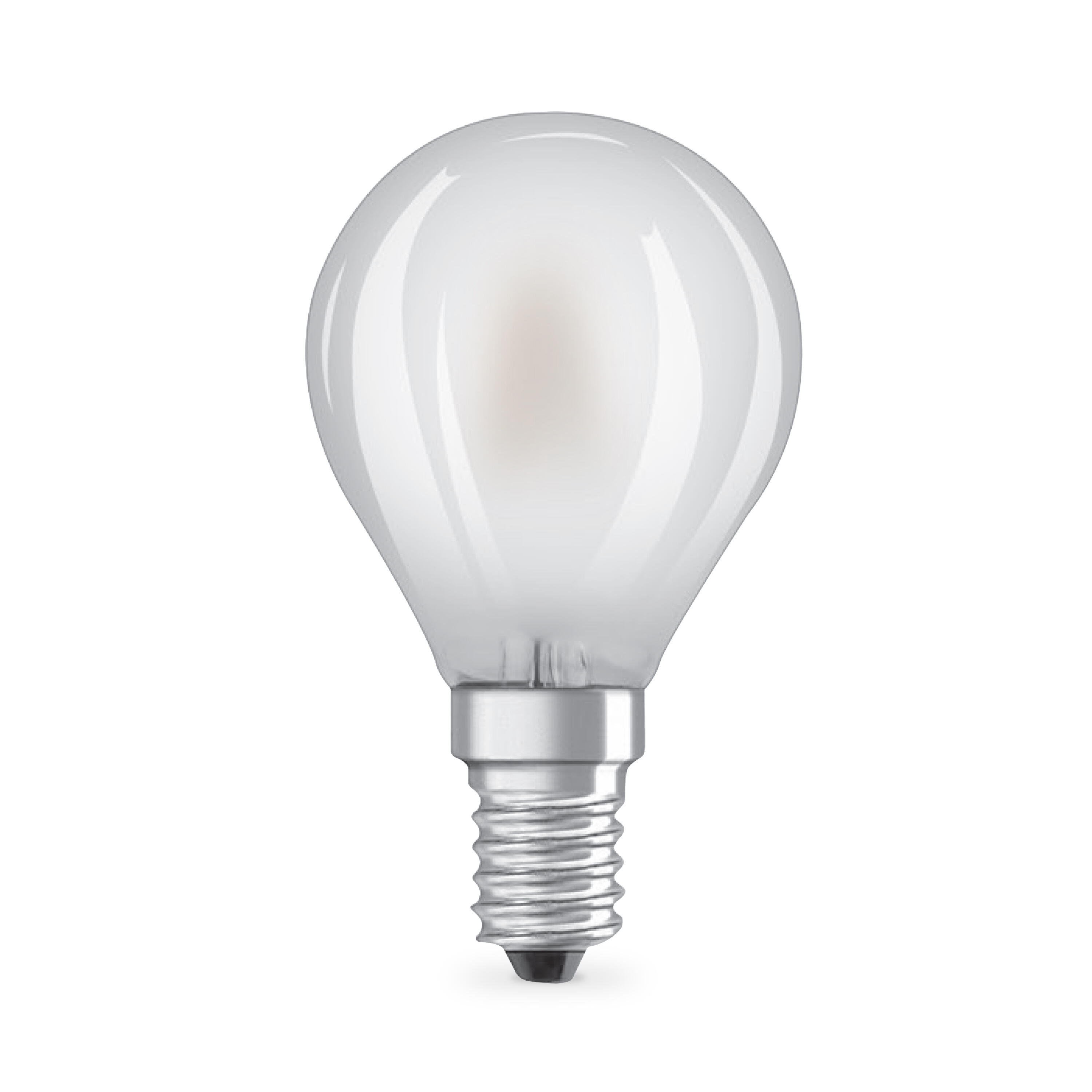 Lampadina LED filamento, E14 sferico, opaco, 4W= 806 LM (equiv 60 W), classe energetica A, LEXMAN - 2