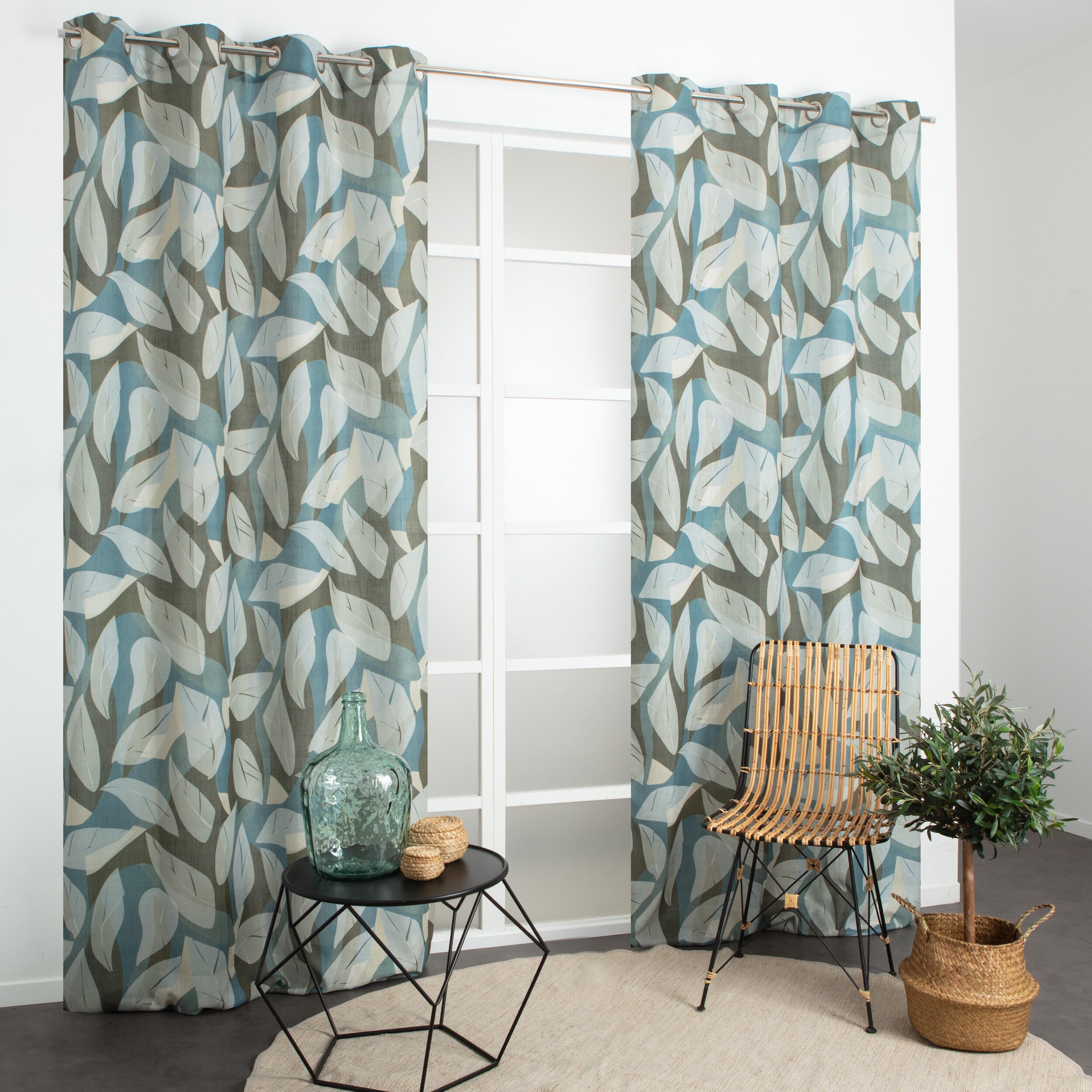 Tenda INSPIRE Toena blu, occhiello 140x280 cm - 4