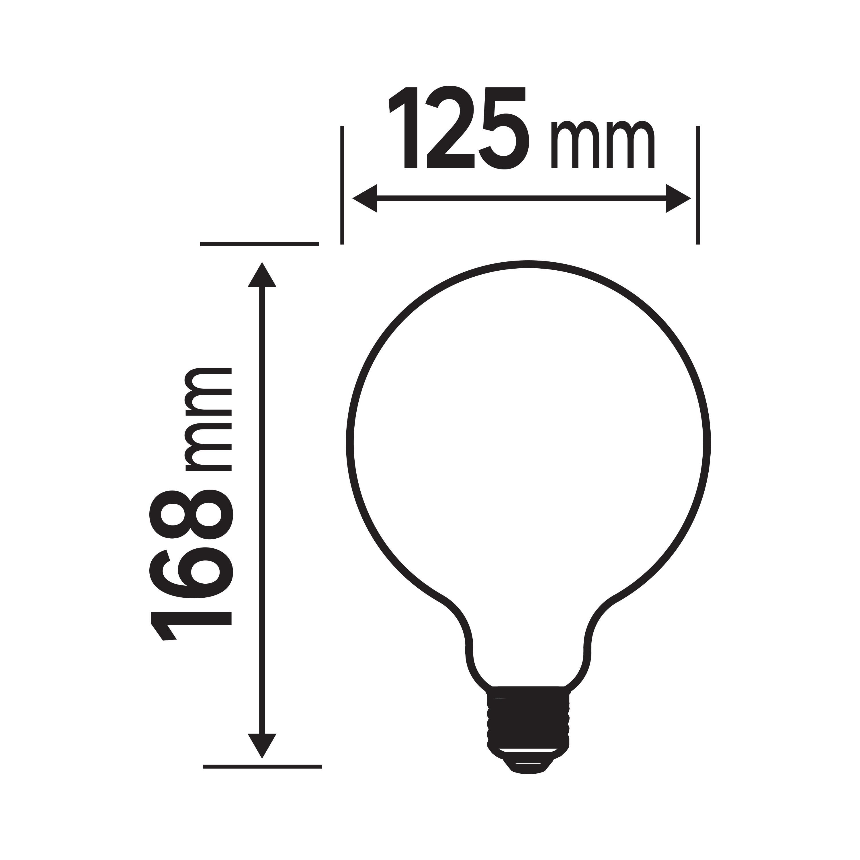 Żarówka dekoracyjna E27 7,2 W 1521 lm Ciepła biel Lexman - 3