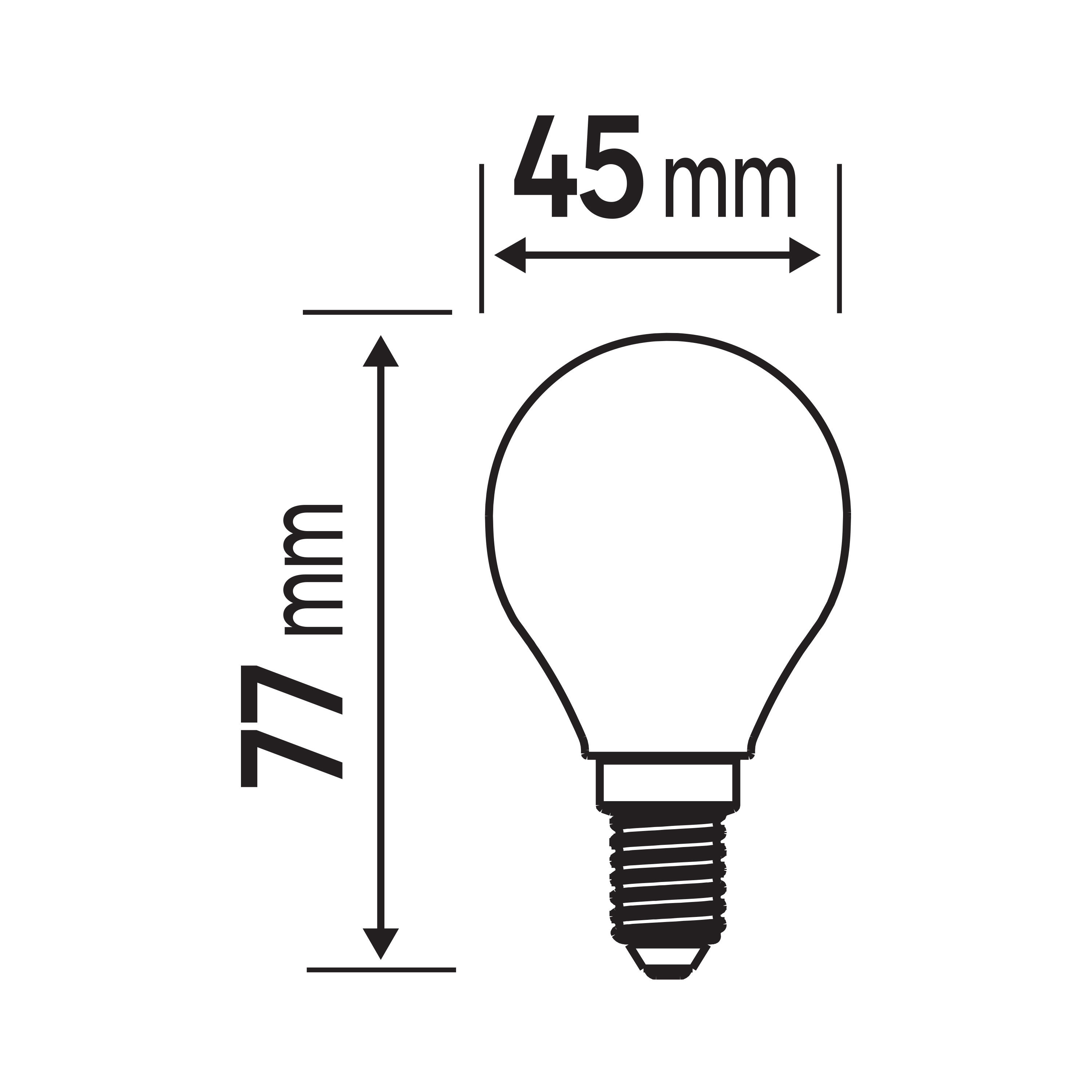 Pack 3 lâmpada LED E14 806lm 4000K Lexman - 6