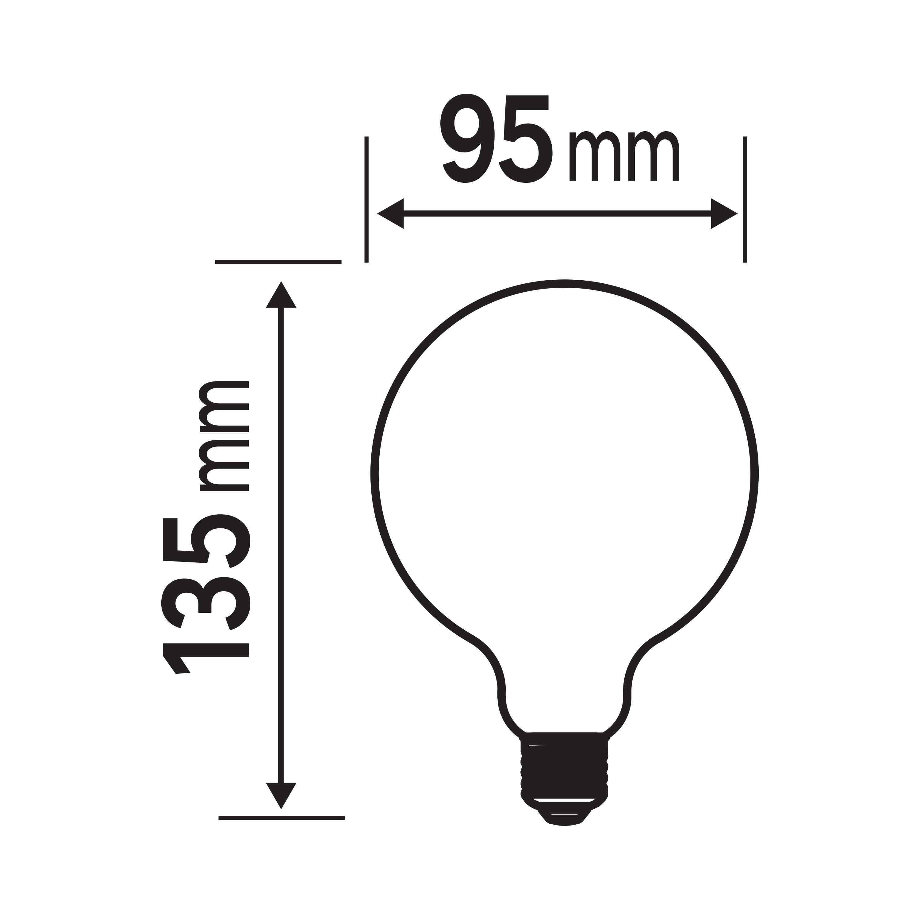 Ampoule led E27, 1055lm, classe énergétique A, blanc chaud, LEXMAN - 5