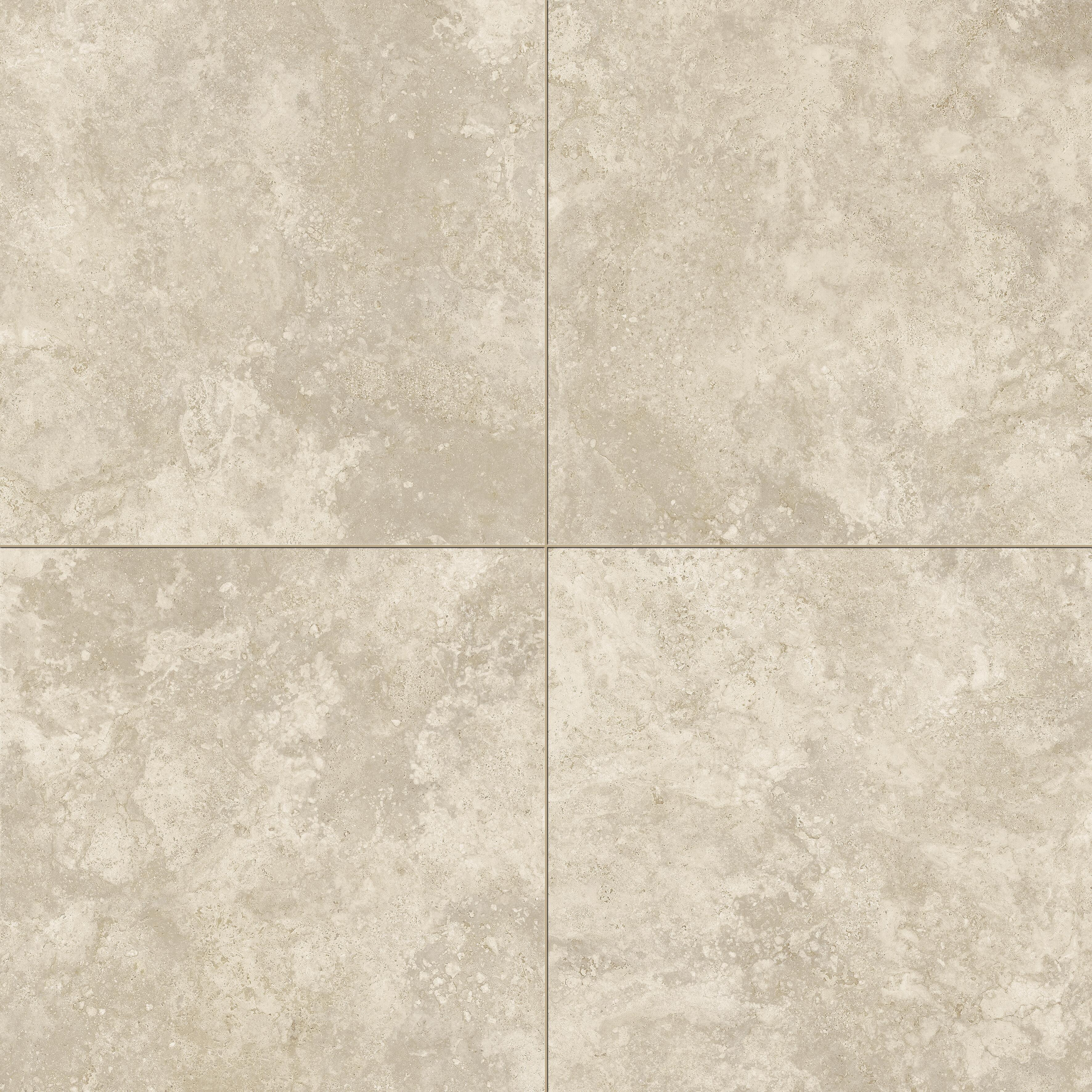 Lot 2 dalles SIENA travertin, beige, L.60 x l.60 cm x Ep.20 mm - 3