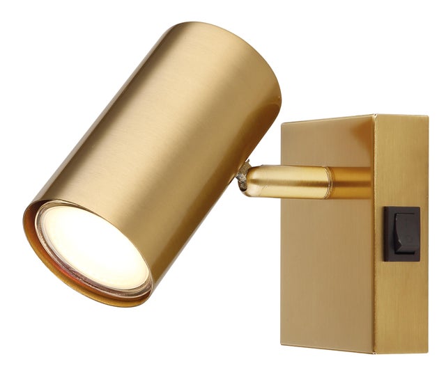 Foco decorativarativo Robby gu10 1 luz 7 cm metal dourado