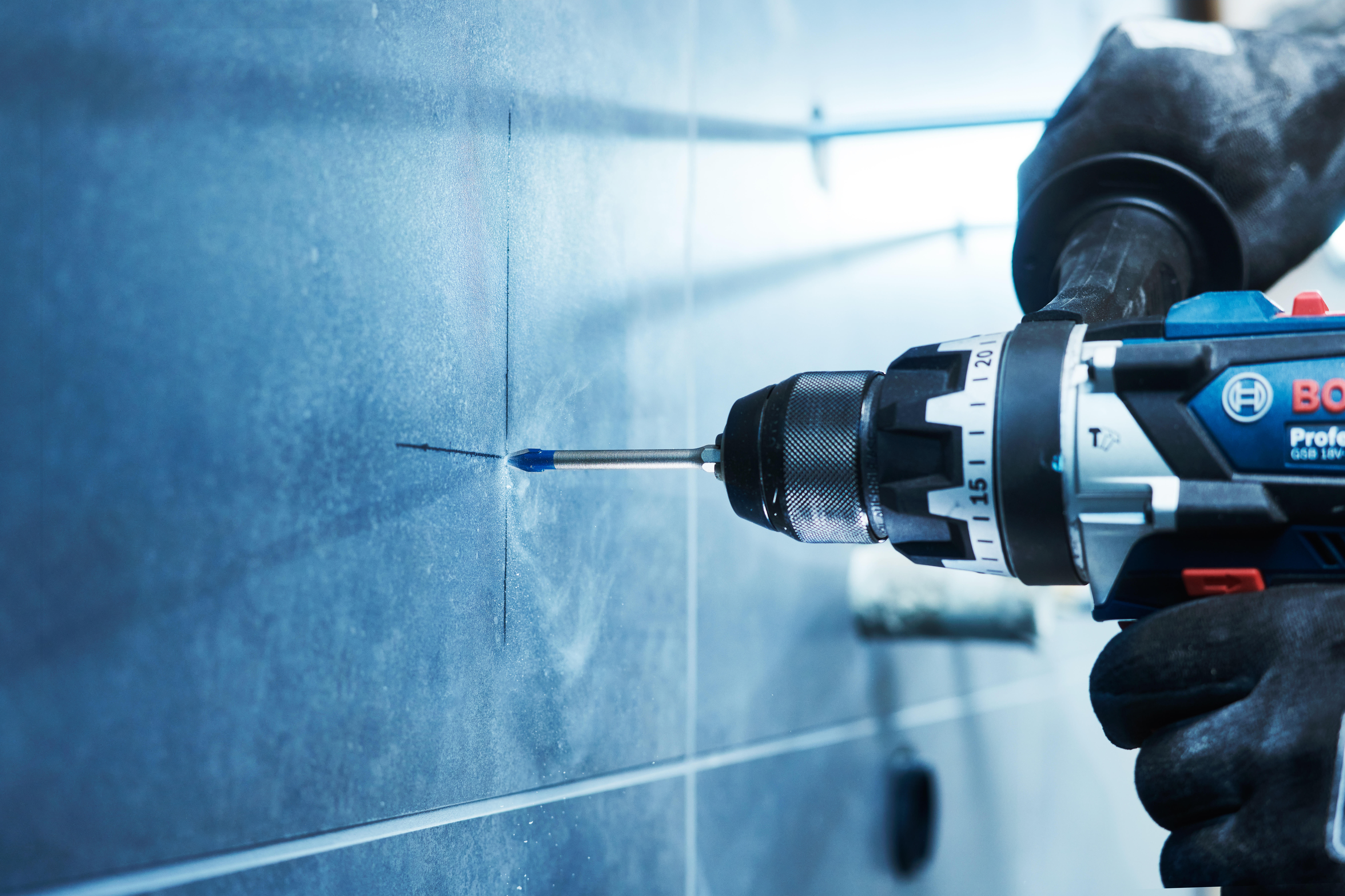 Punta per vetro e piastrelle morbide codolo esagonale BOSCH L 90 mm Ø 5 mm, 3 pezzi - 2