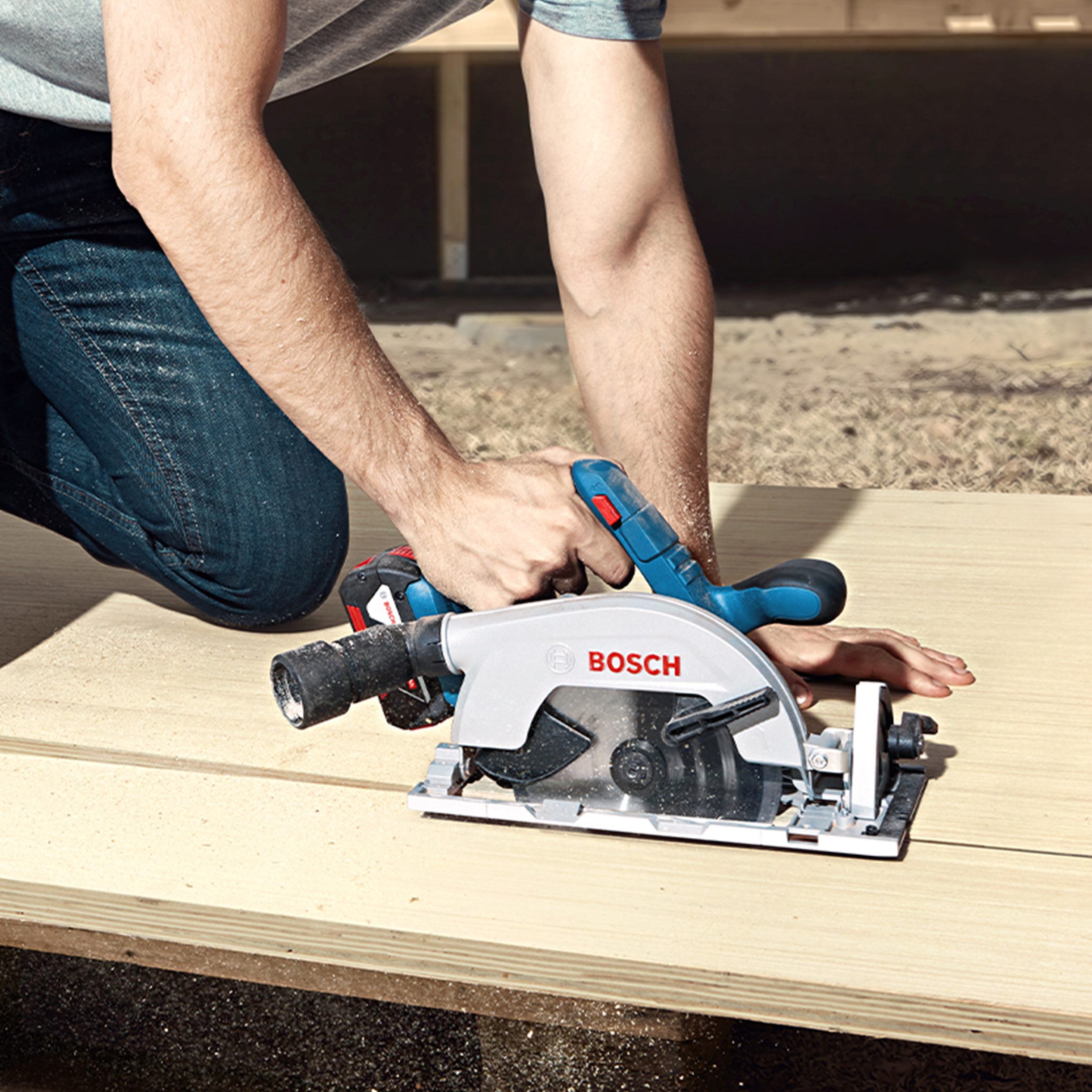 Bezprzewodowa piła tarczowa 18V 165 mm 0ak GKS 185-Li BOSCH PROFESSIONAL - 5