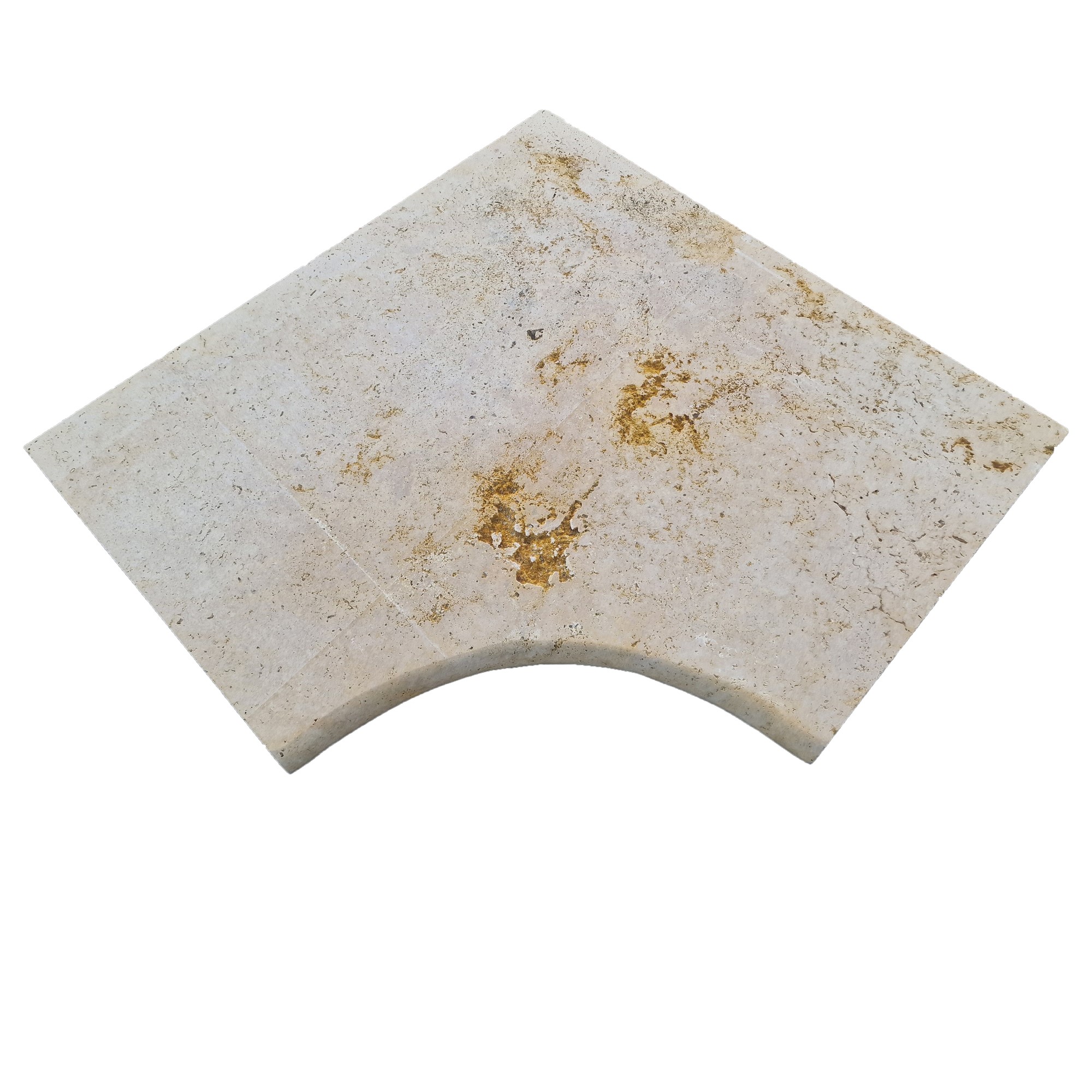 Pack de 4 peldaños bordes y coronación de piscina efecto piedra 45xcm espesor 30mm